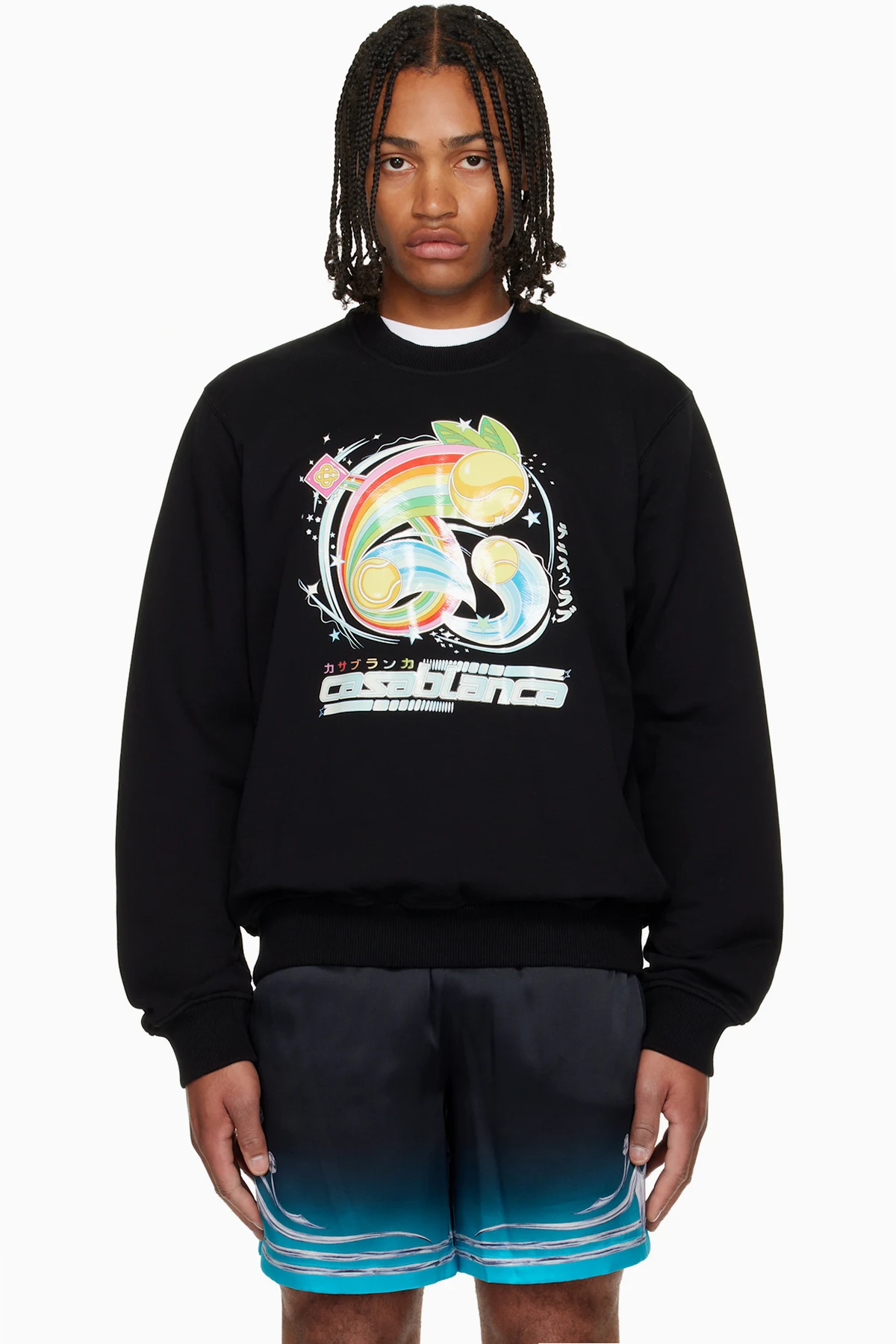 Black Manga Tennis Ball Sweatshirt