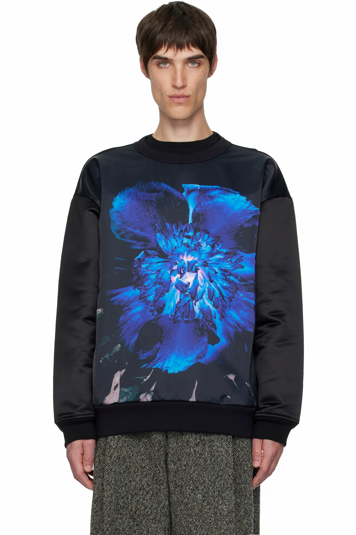 Black Printed Sweatshirt