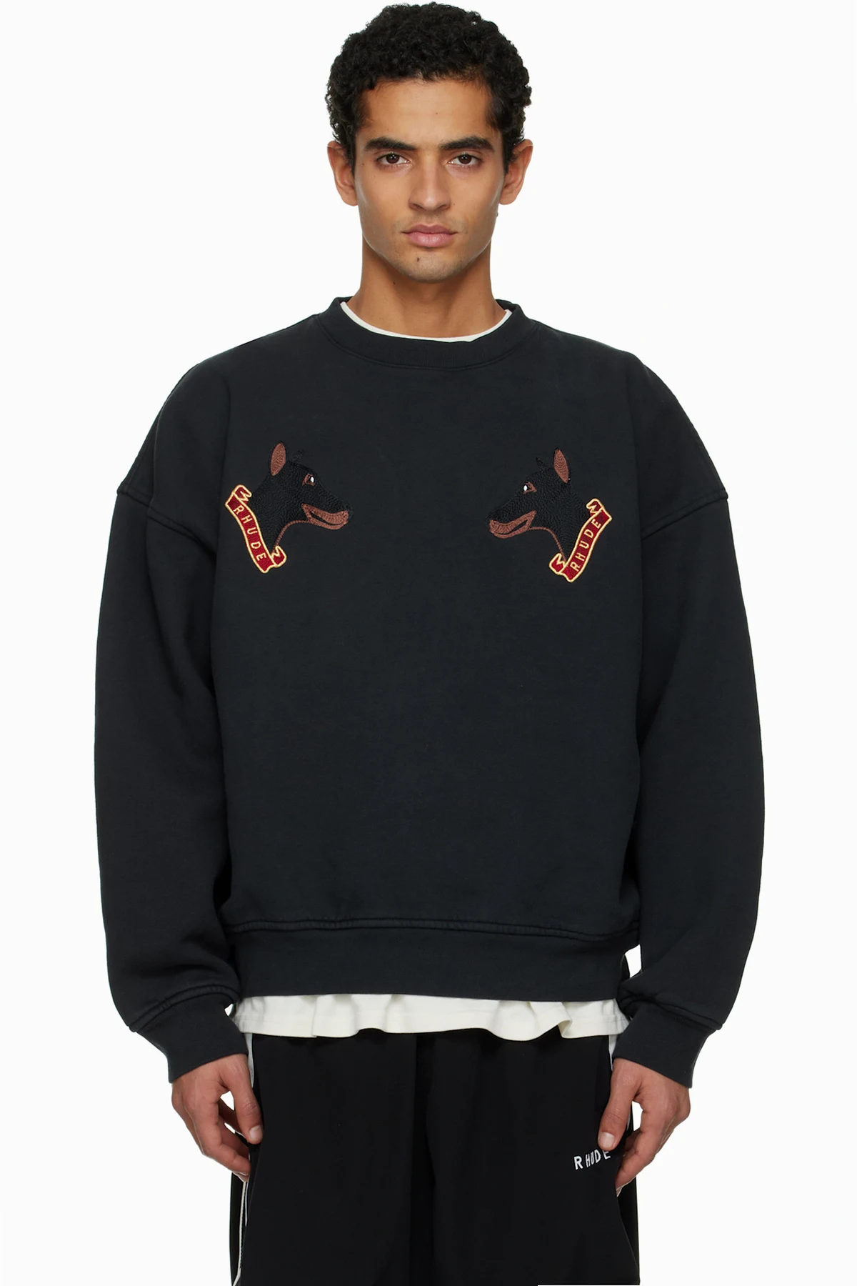 Black London Hound Crewneck Sweatshirt