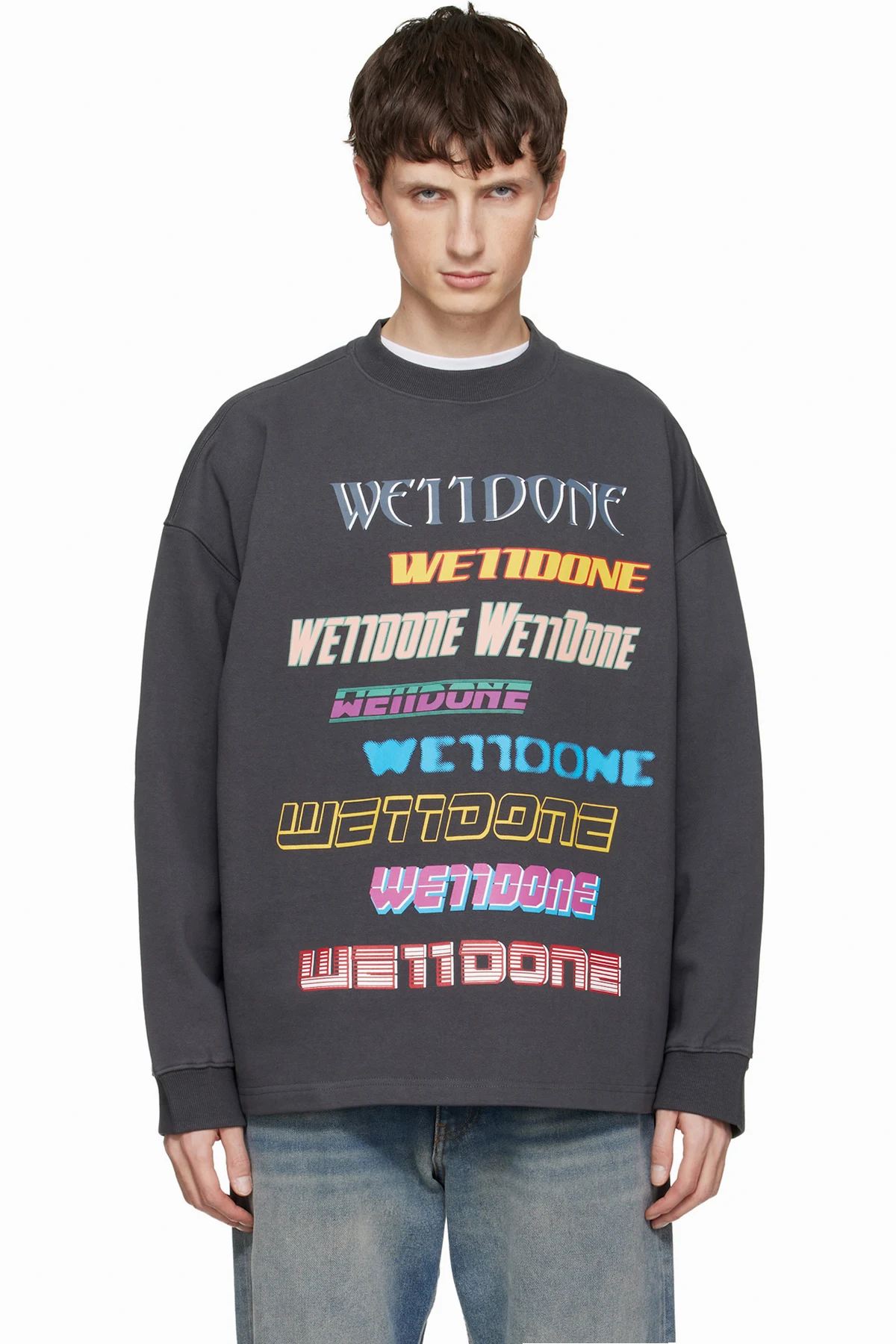 Gray Front Logo Sweatshirt