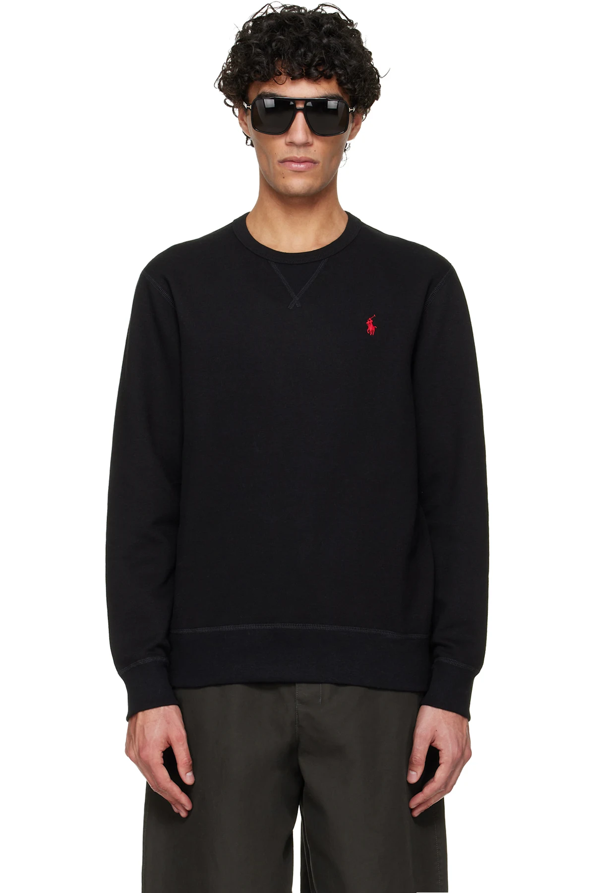 Black 'The RL' Fleece Sweatshirt