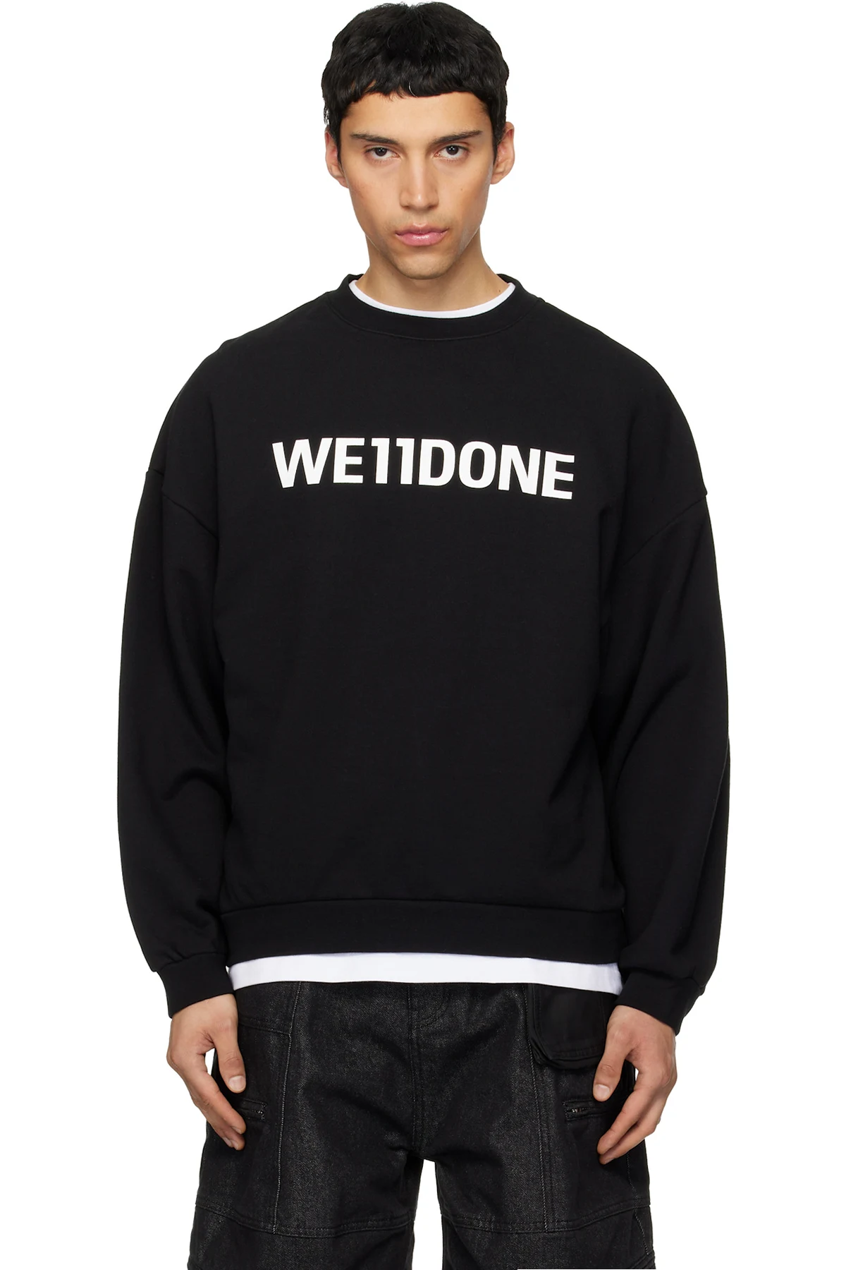 Black 'WE11DONE' Sweatshirt