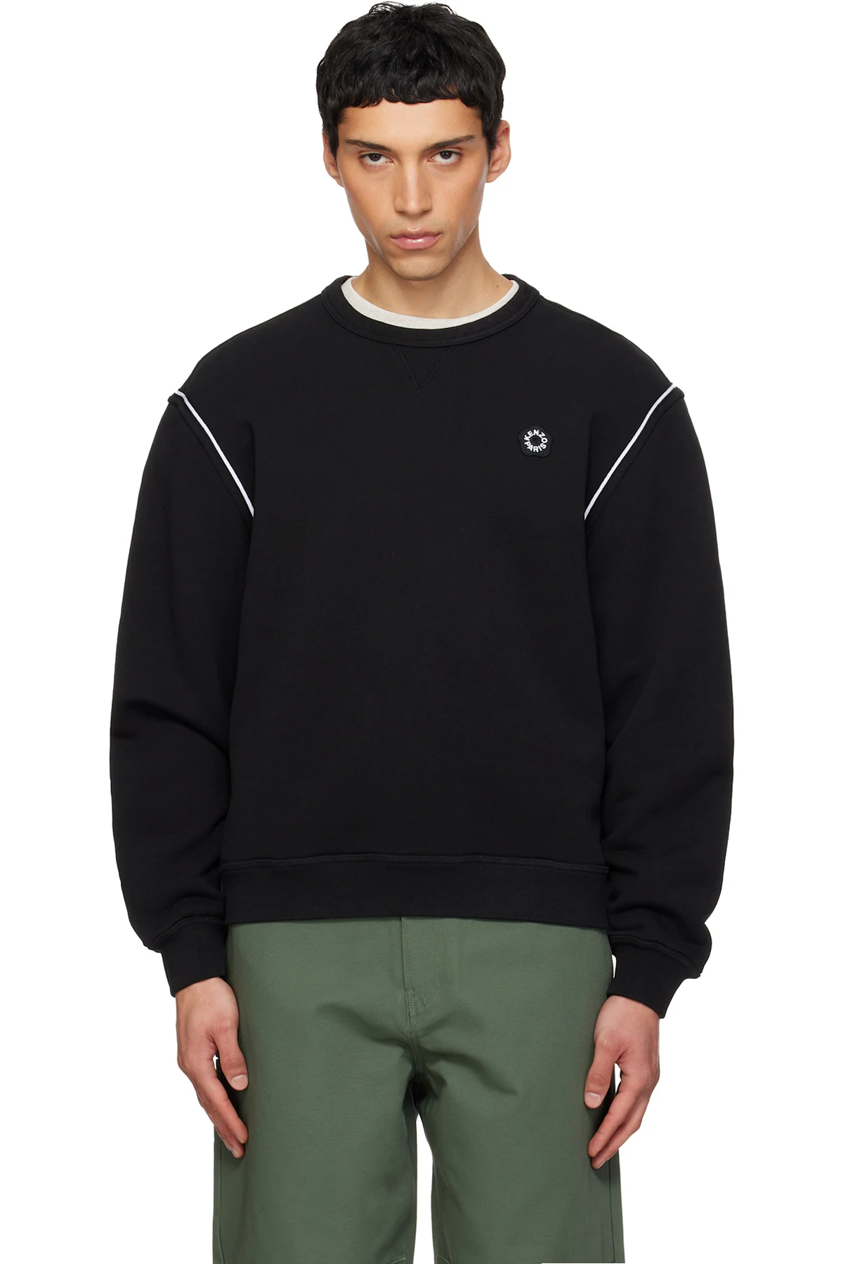 Black Kenzo Paris 'Boke Flower 2.0' Embroidered Sweatshirt