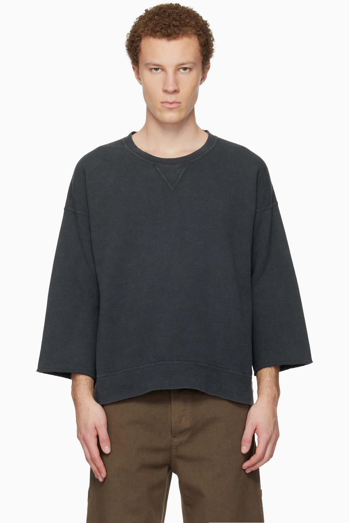 Black Jumbo SB 3/4 DMGD Sweatshirt