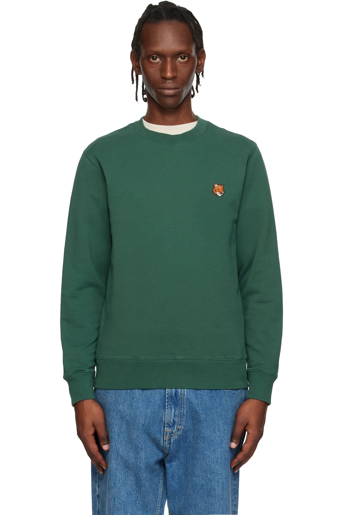 Green Fox Head Regular Sweatshirt
