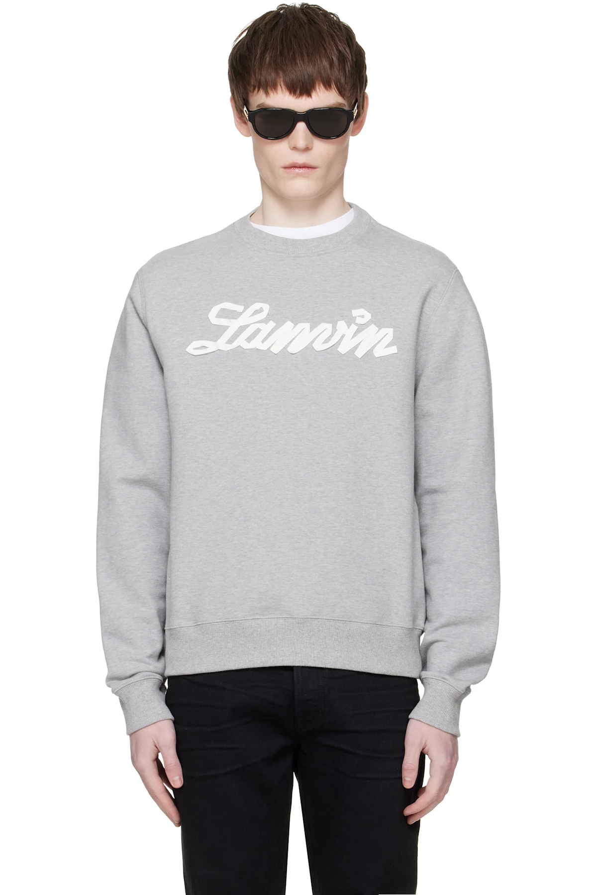 Gray 'Lanvin Ribbon' Sweatshirt