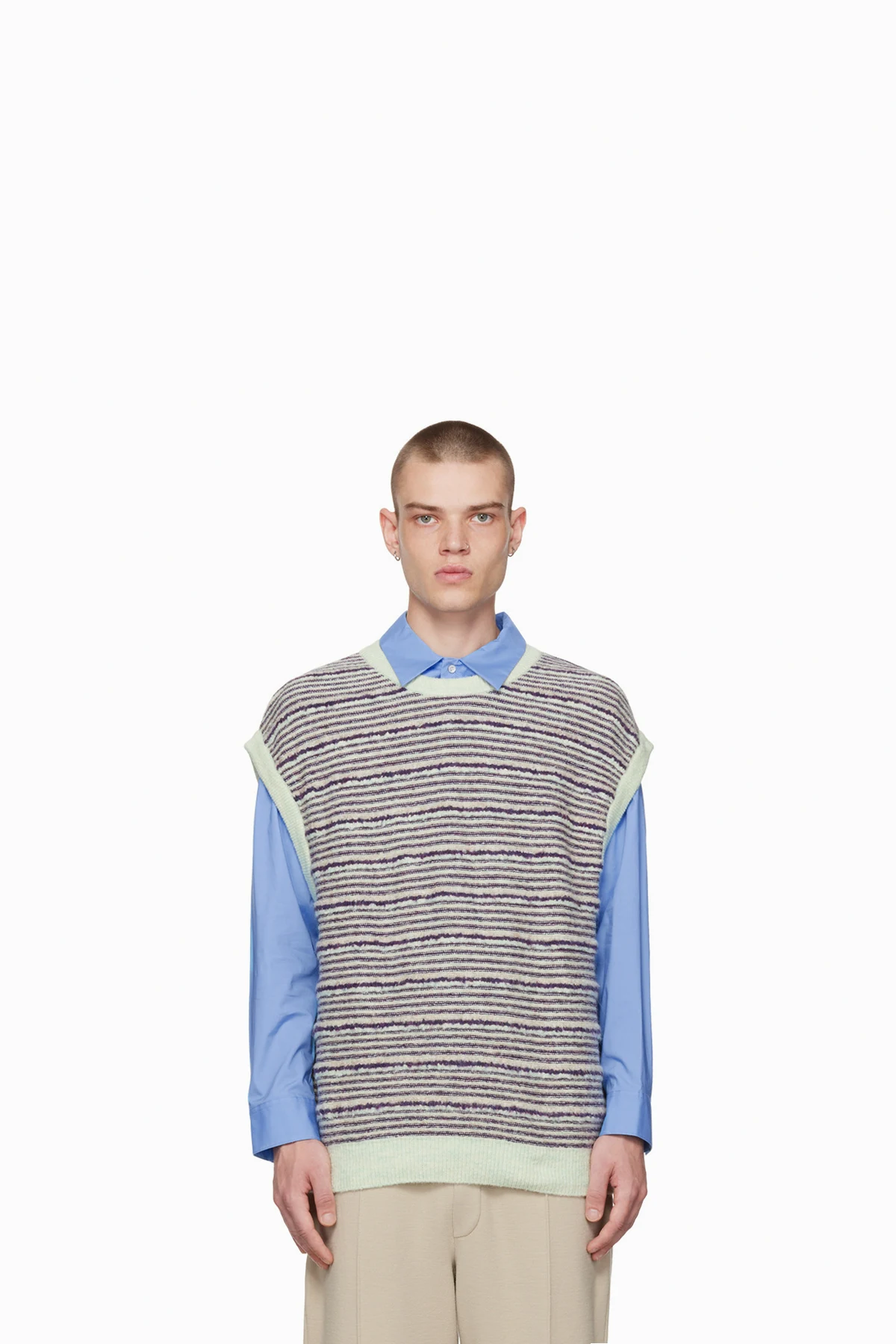 Purple Striped Vest