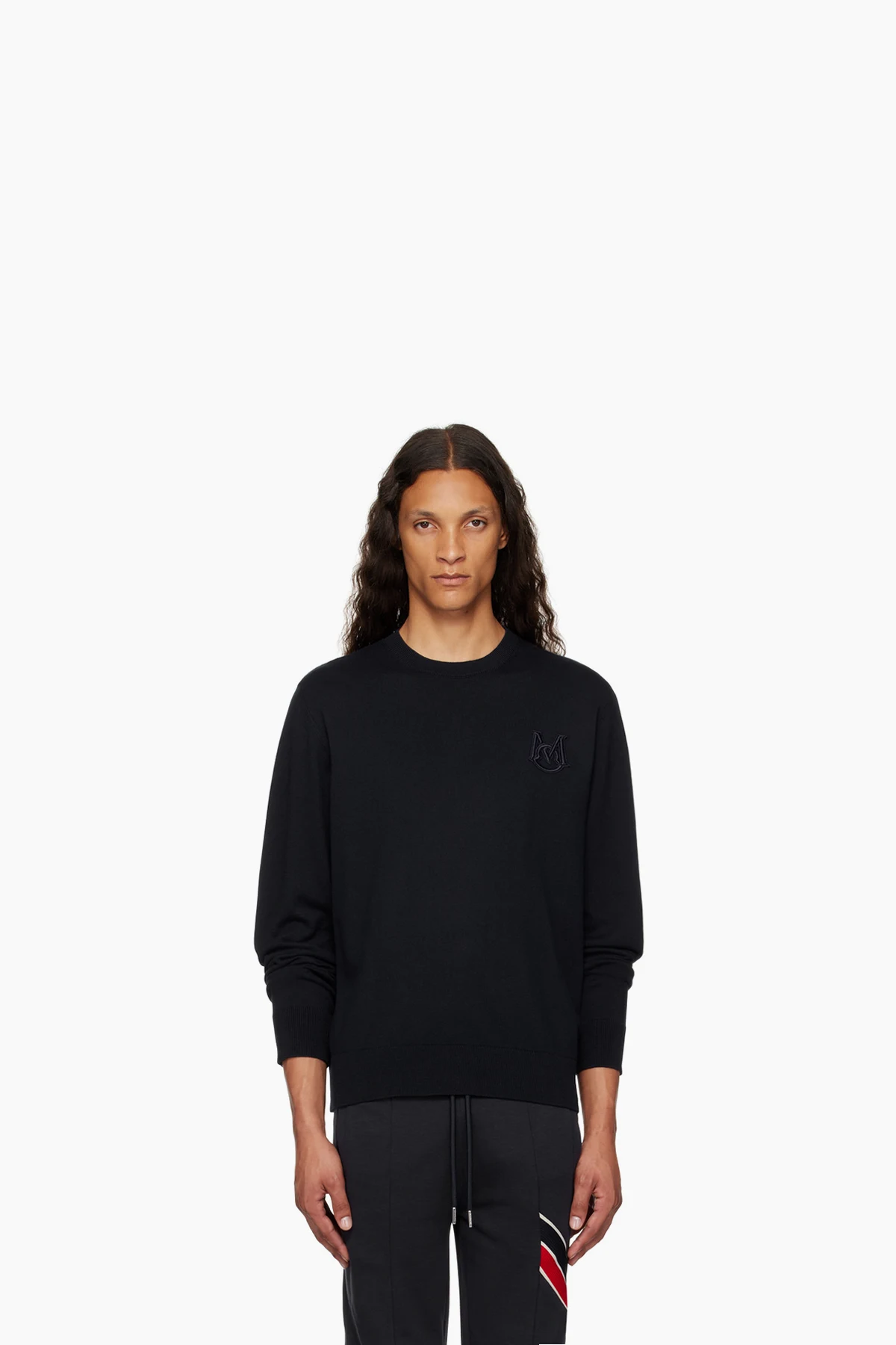 Navy Appliqué Sweater