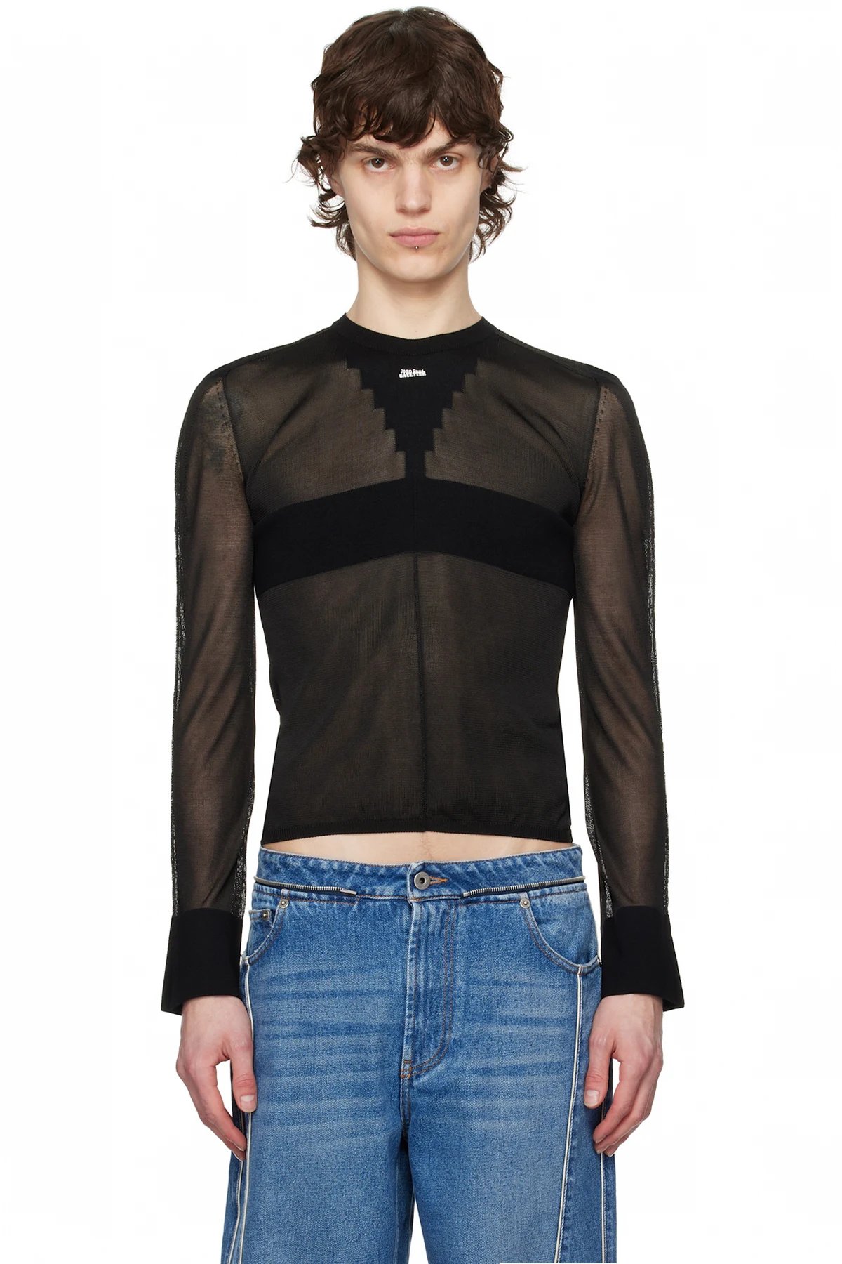 Black 'The Logo Knit' Sweater