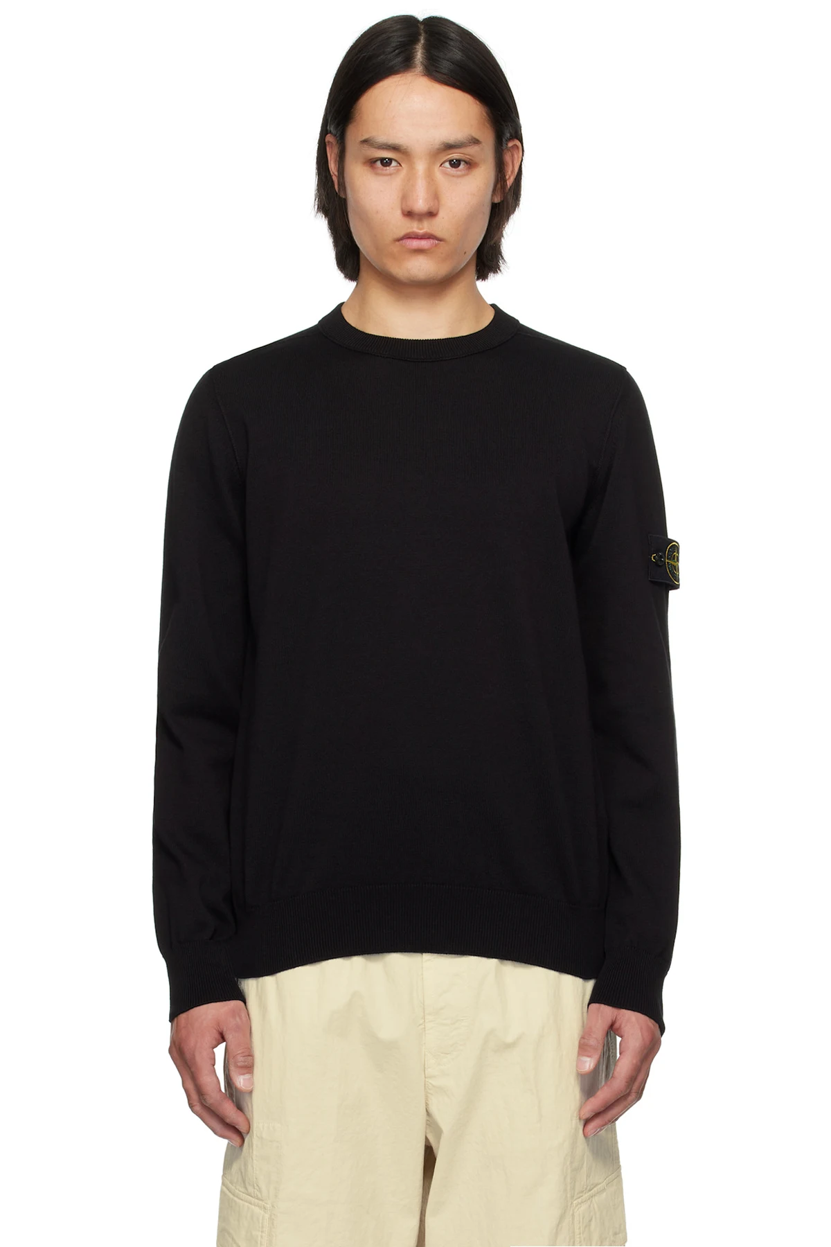 Black Soft Organic Cotton Sweater