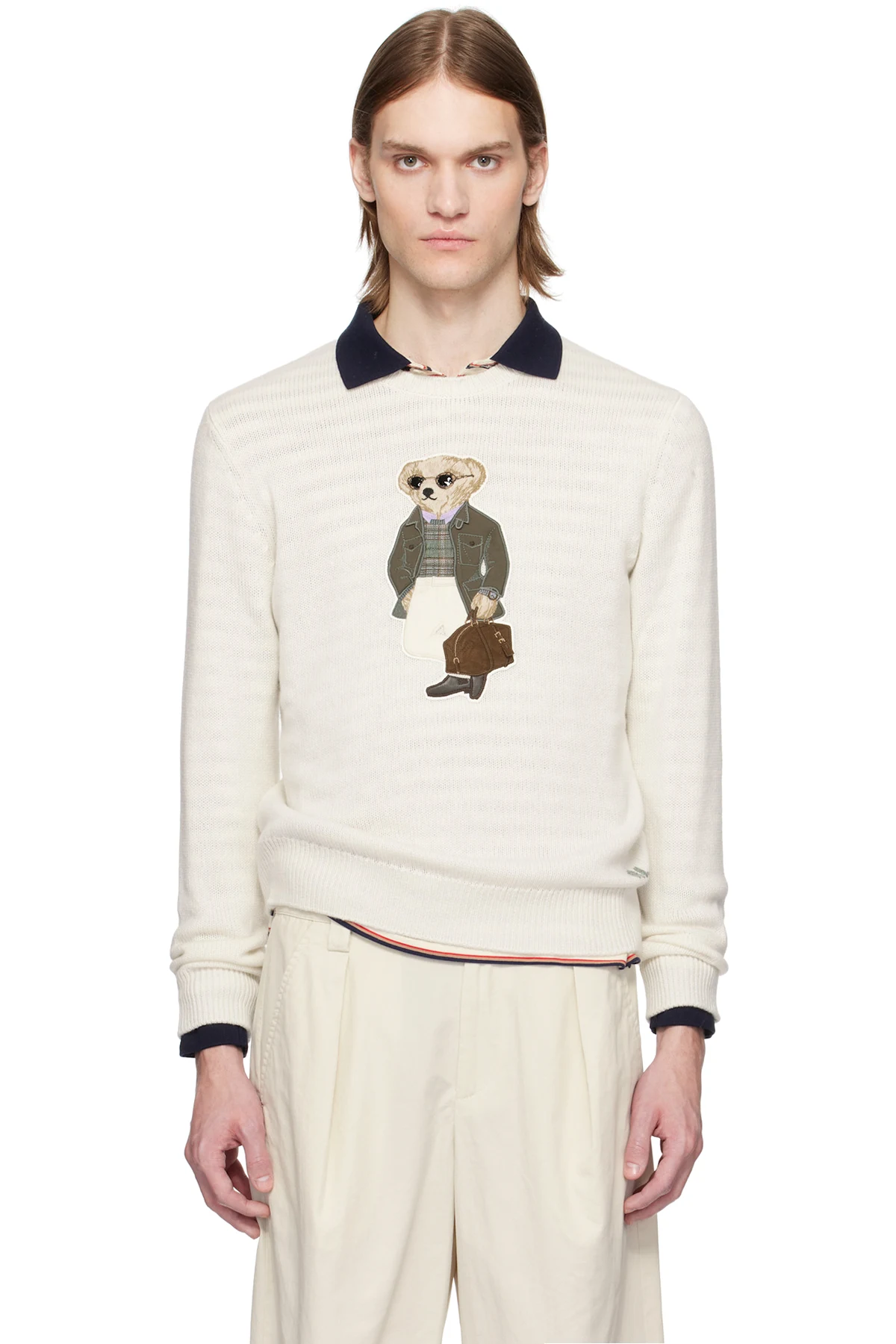 Off-White Polo Bear Cashmere Sweater
