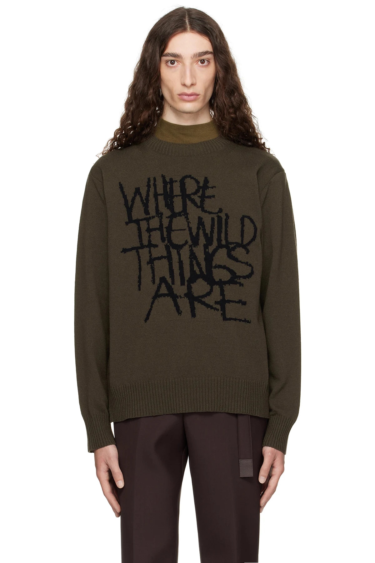 Khaki 'Where The Wild Things Are' Wool Sweater