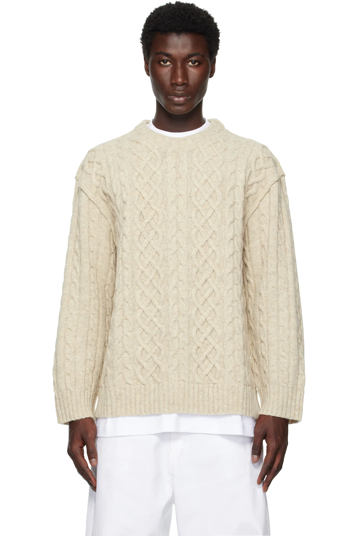 Beige City Escape Sweater
