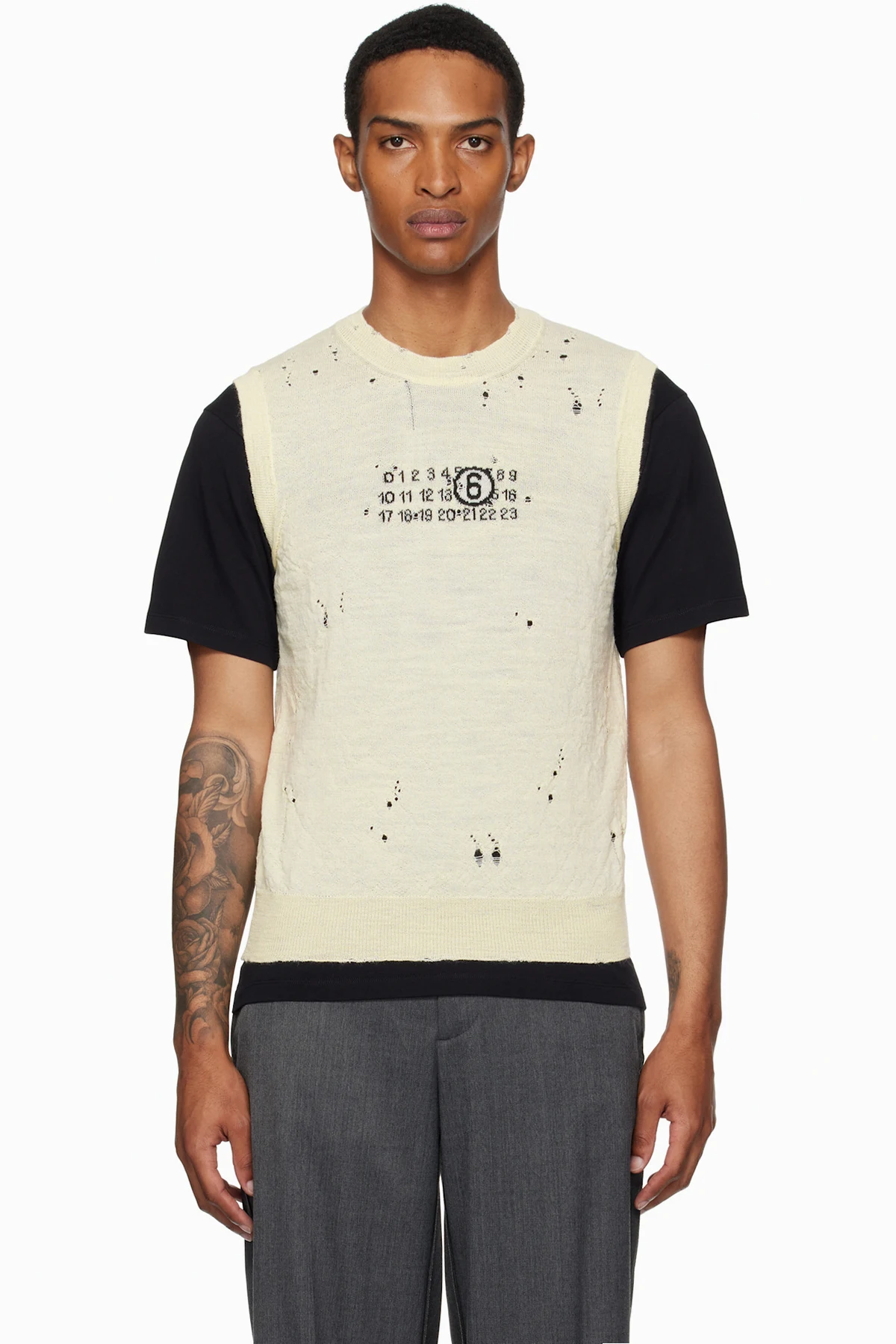 Off-White Numeric Knit Vest