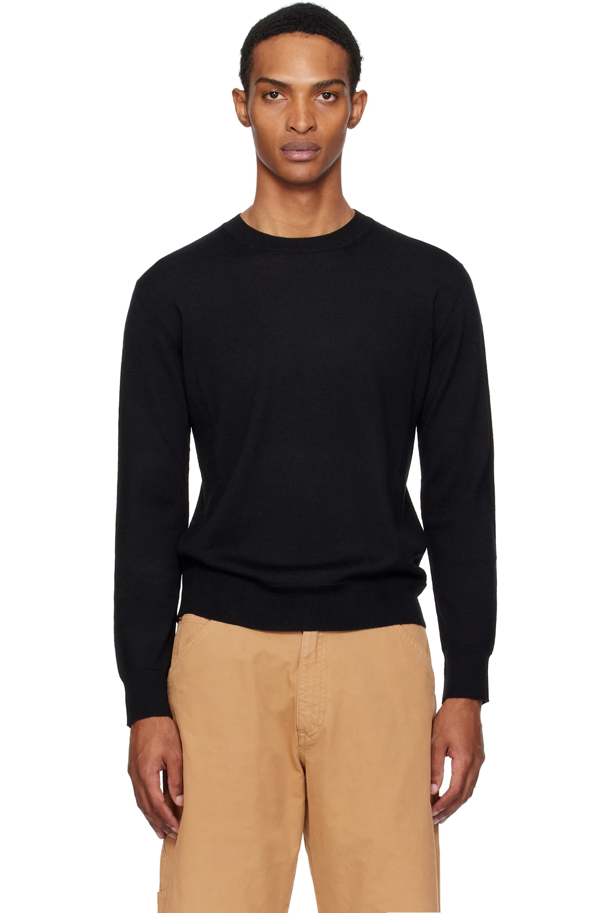 Black Elbow Patch Sweater