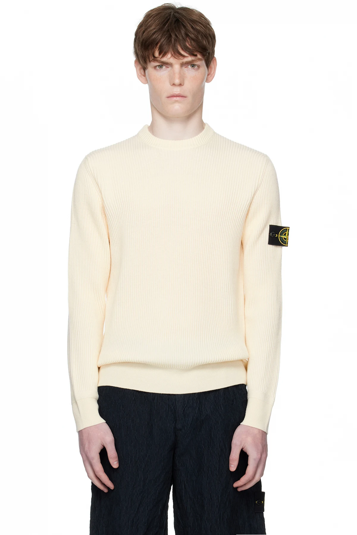 Off-White 5100053 Full Rib RWS Wool Sweater