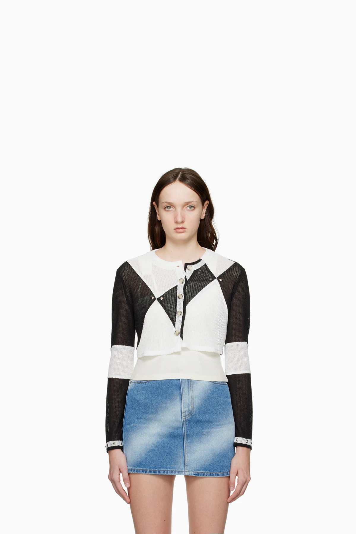 Black & White Mono Cardigan