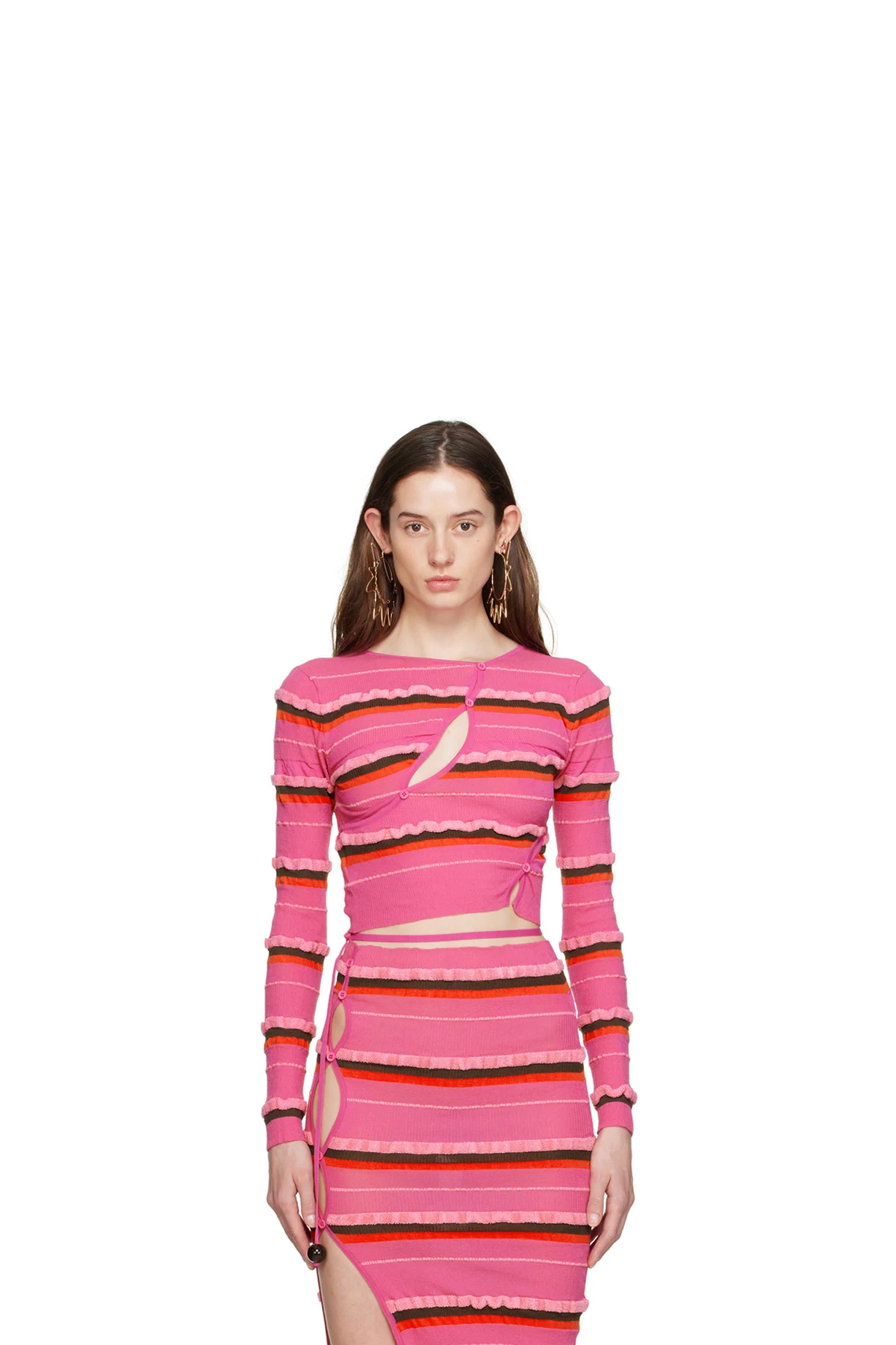 Pink 'Le Cardigan Tordu' Cardigan