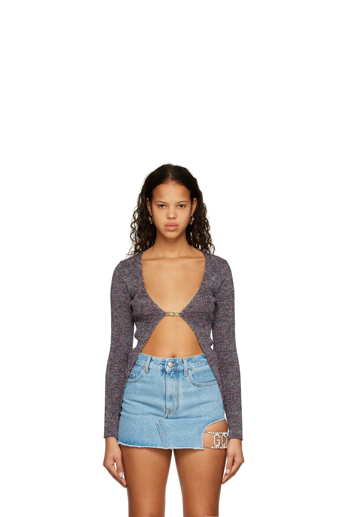 Multicolor Clip Cardigan