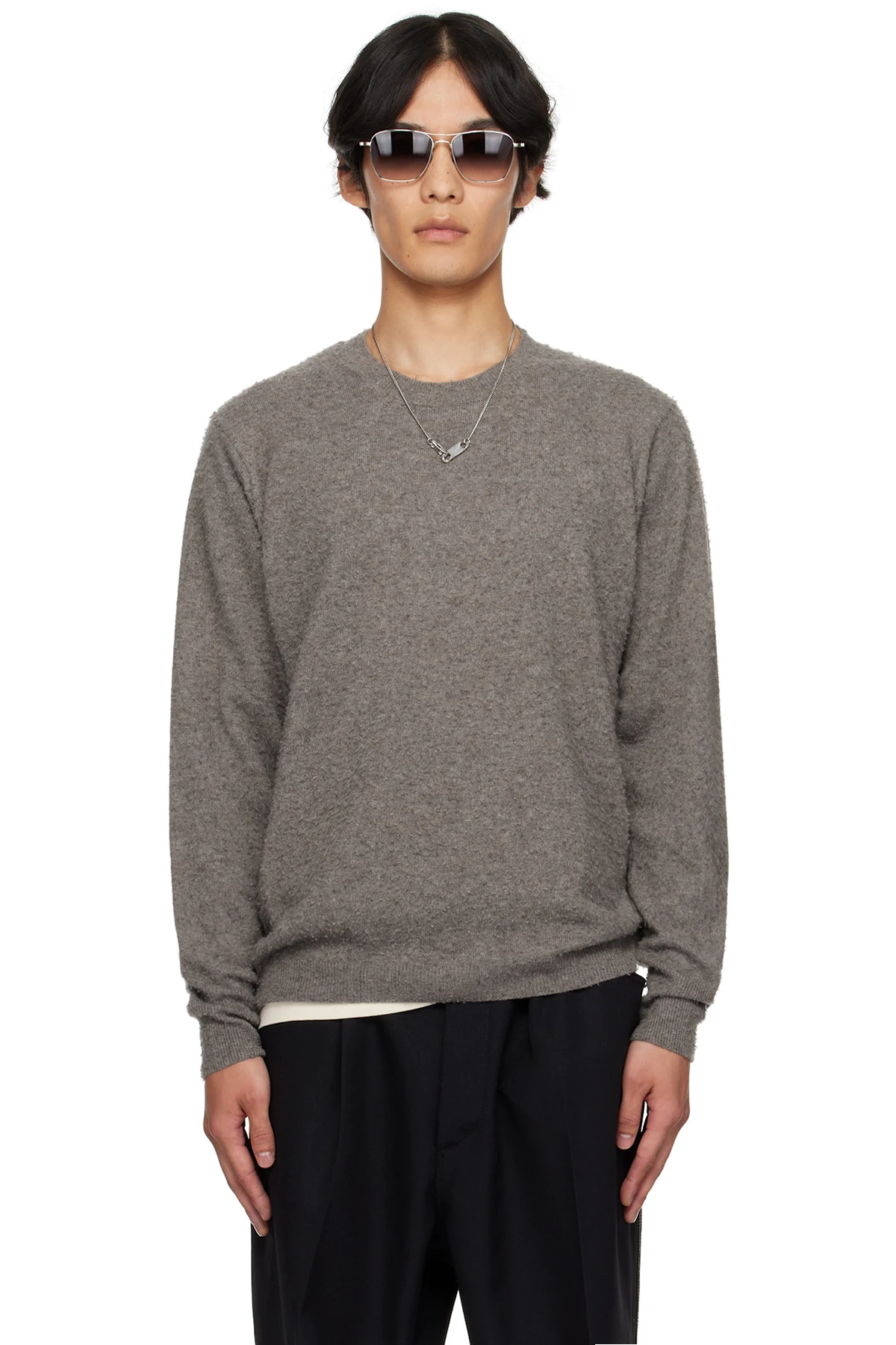 Brown Pilled Sweater