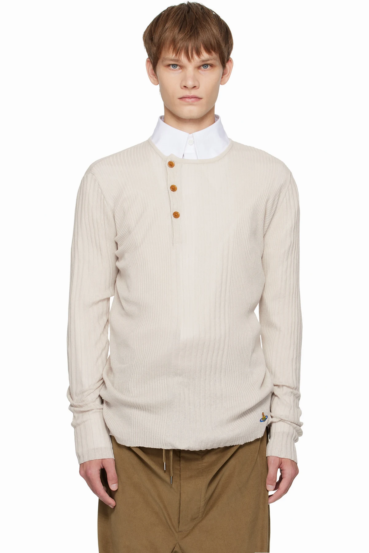 Beige Tegan Henley