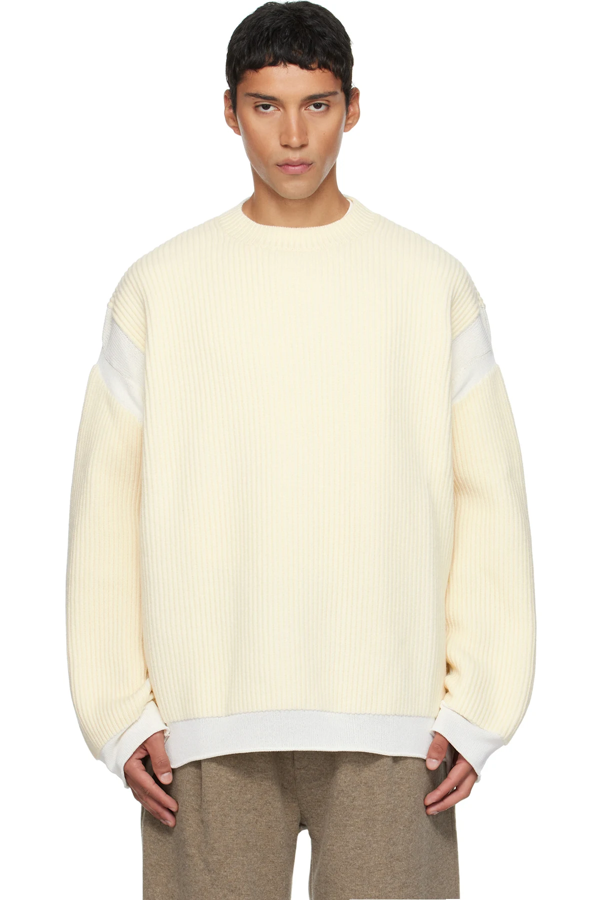 Beige Crewneck Sweater
