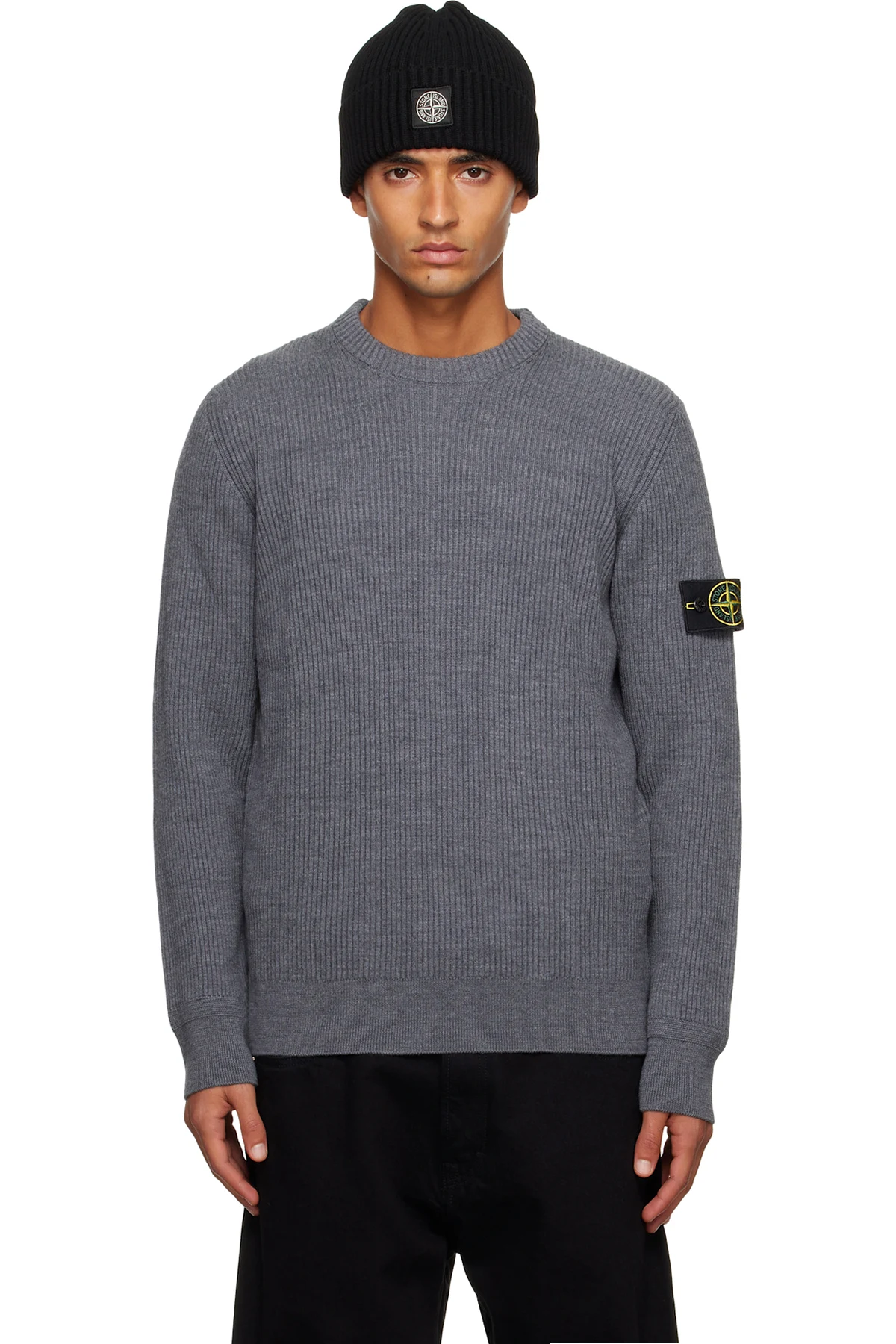 Gray 5100053 Full Rib Sweater