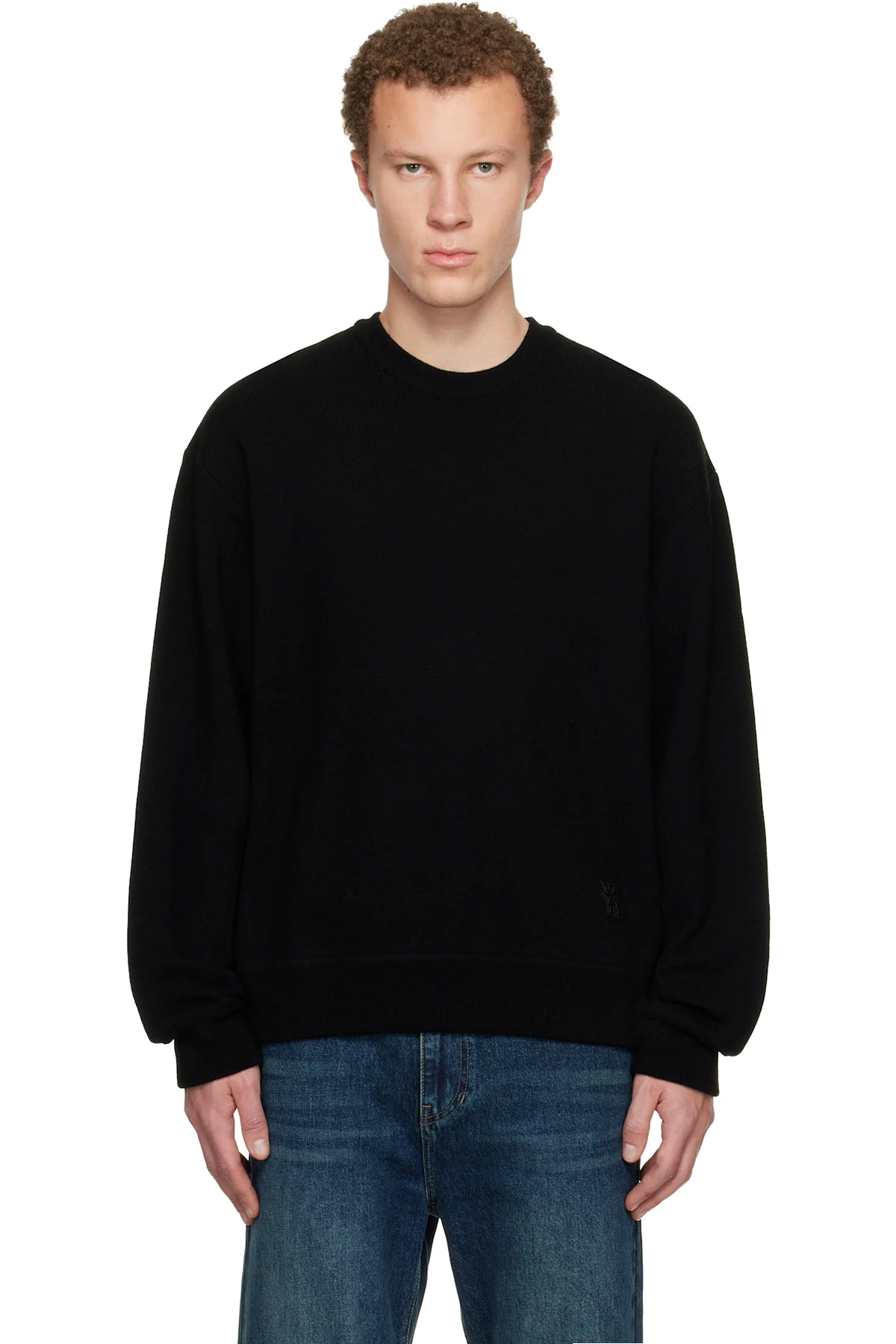 Black Round Neck Sweater