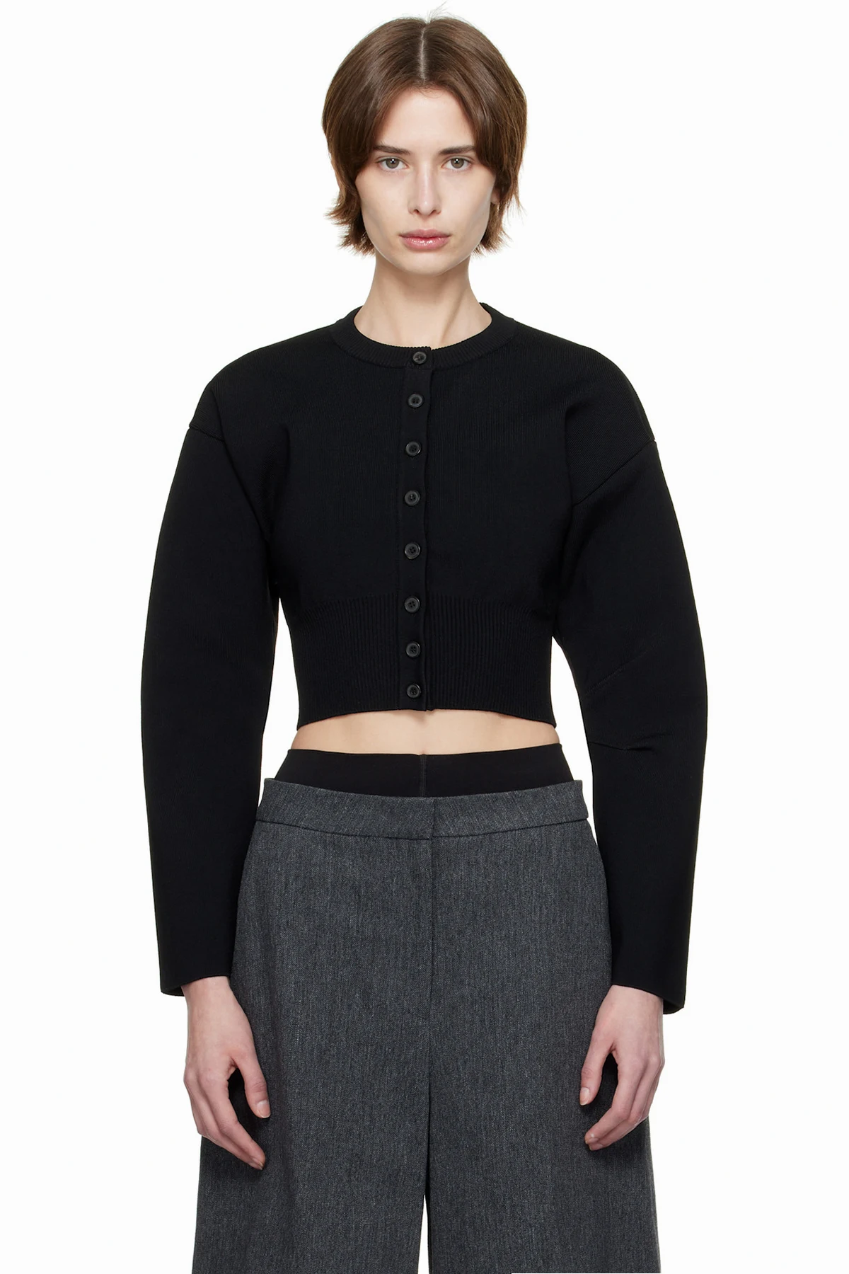 Black Matte Cardigan