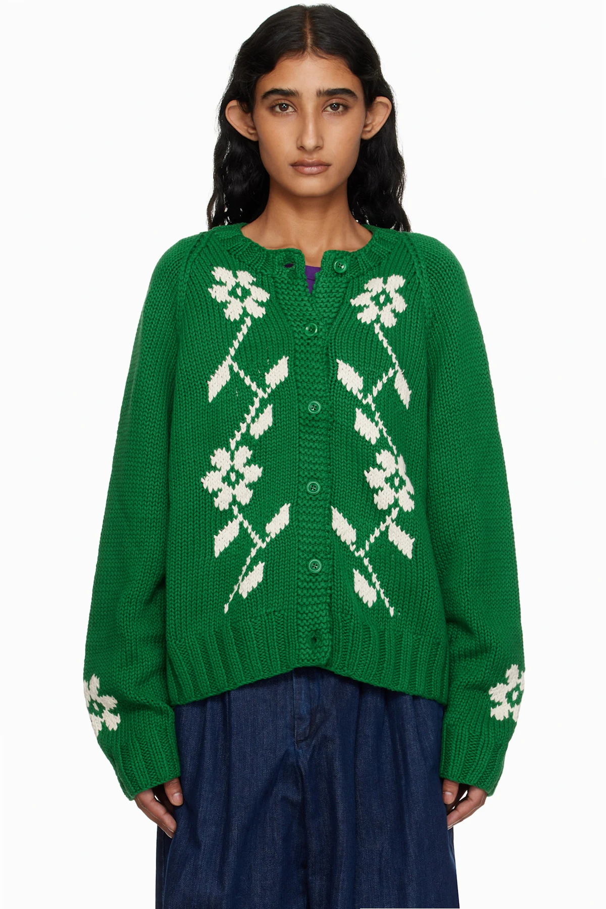 SSENSE Exclusive Green Atomic Cardigan