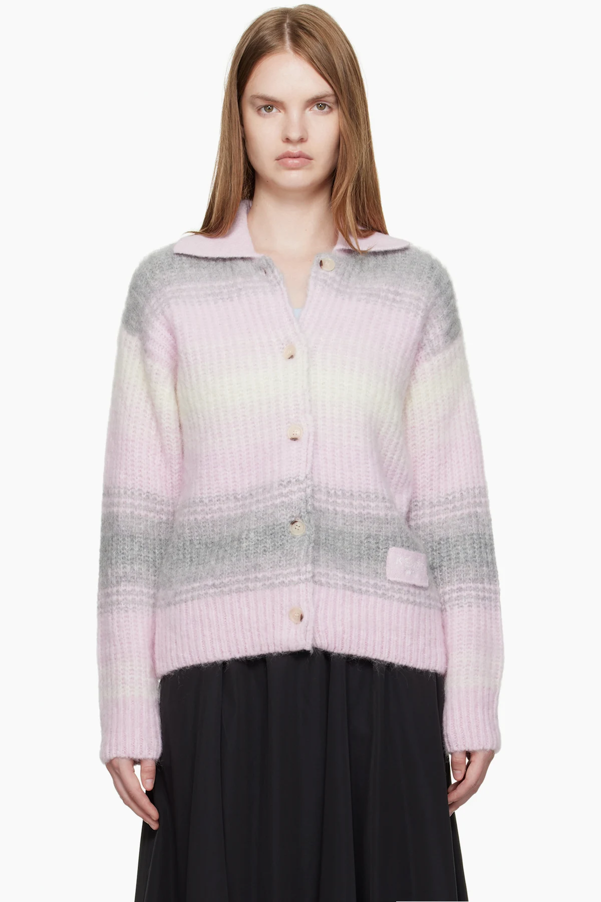 Pink Kenzo Paris 'KENZO Speed Stripe' Cardigan