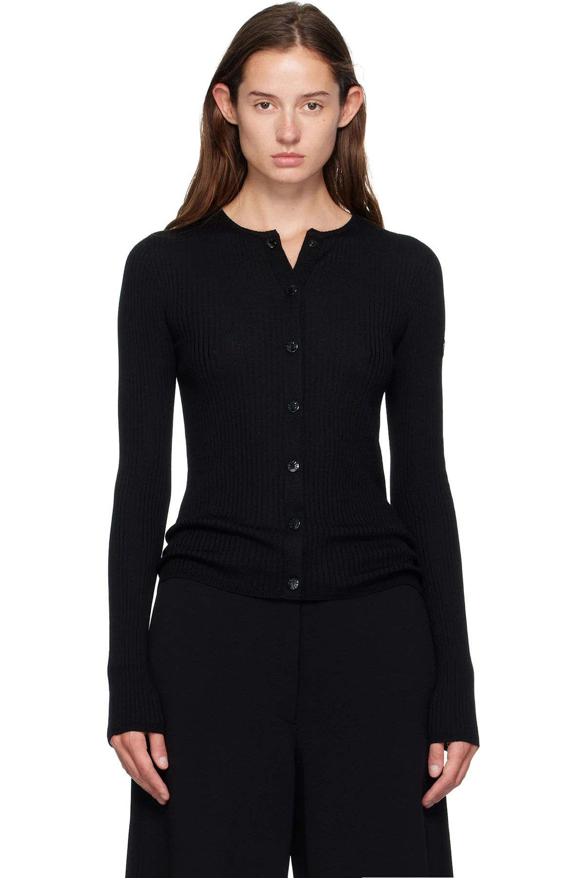 Moncler x EE72 Black Wool Cardigan