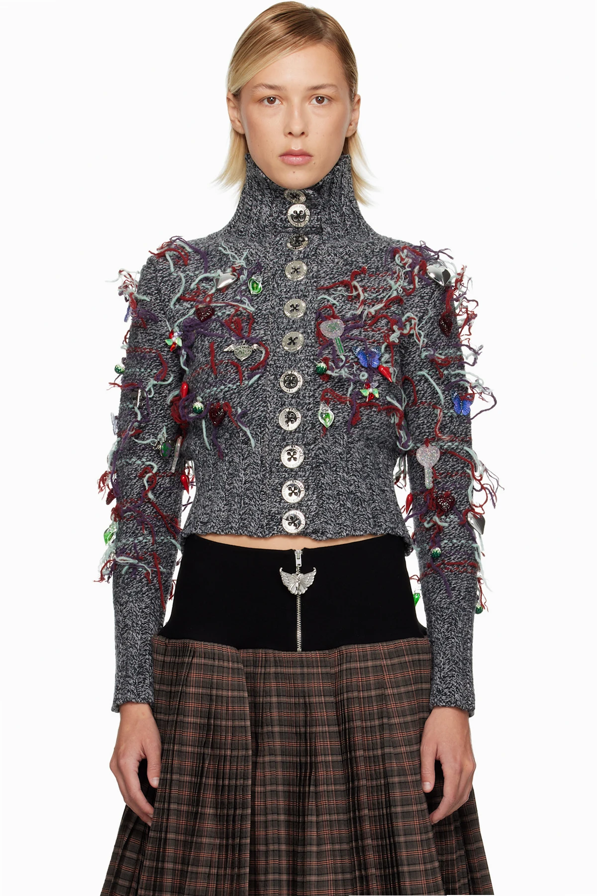 Gray Washed Up Cardigan