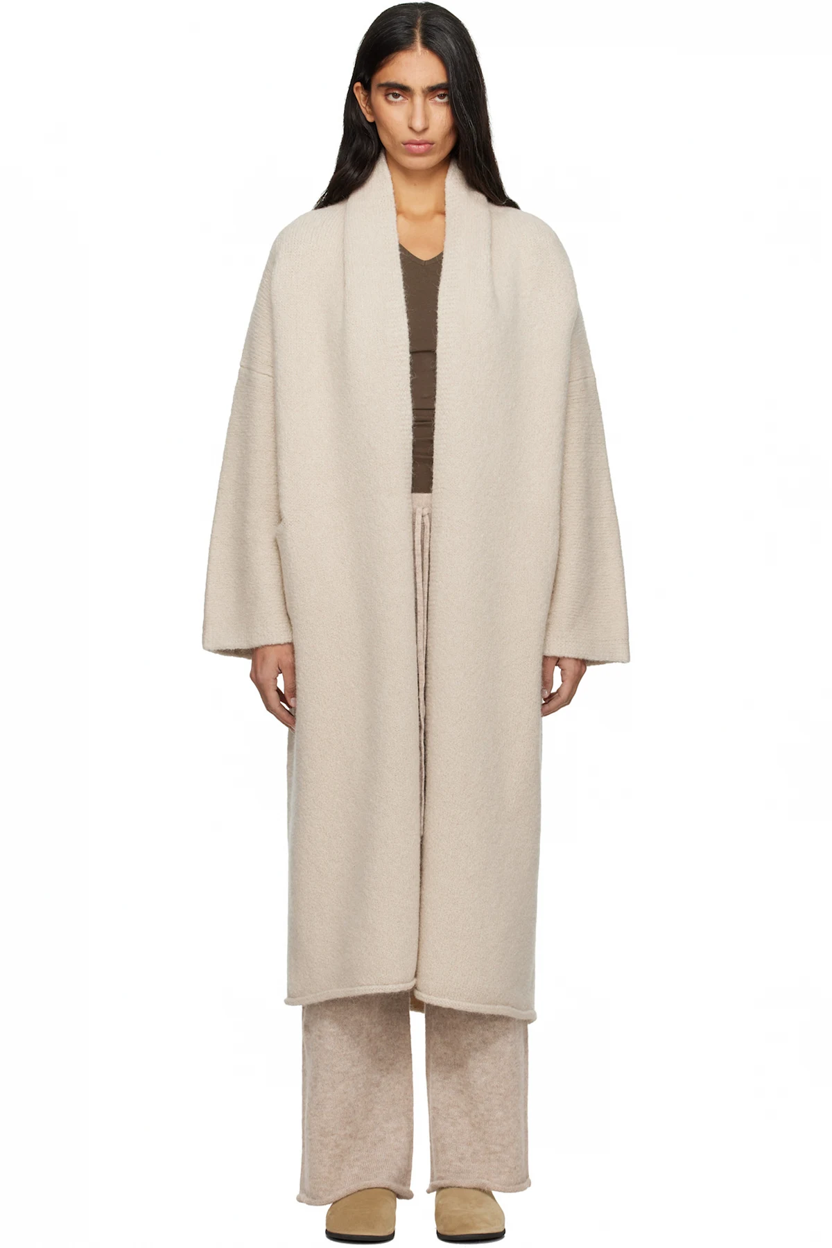 Off-White Long Shawl Cardigan