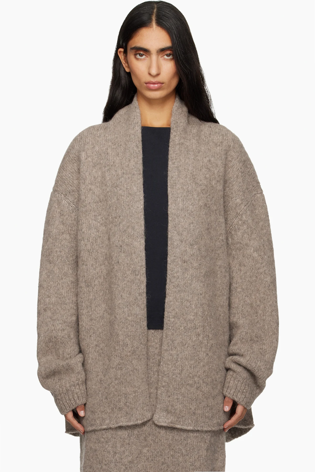 Taupe Loft Shawl Cardigan