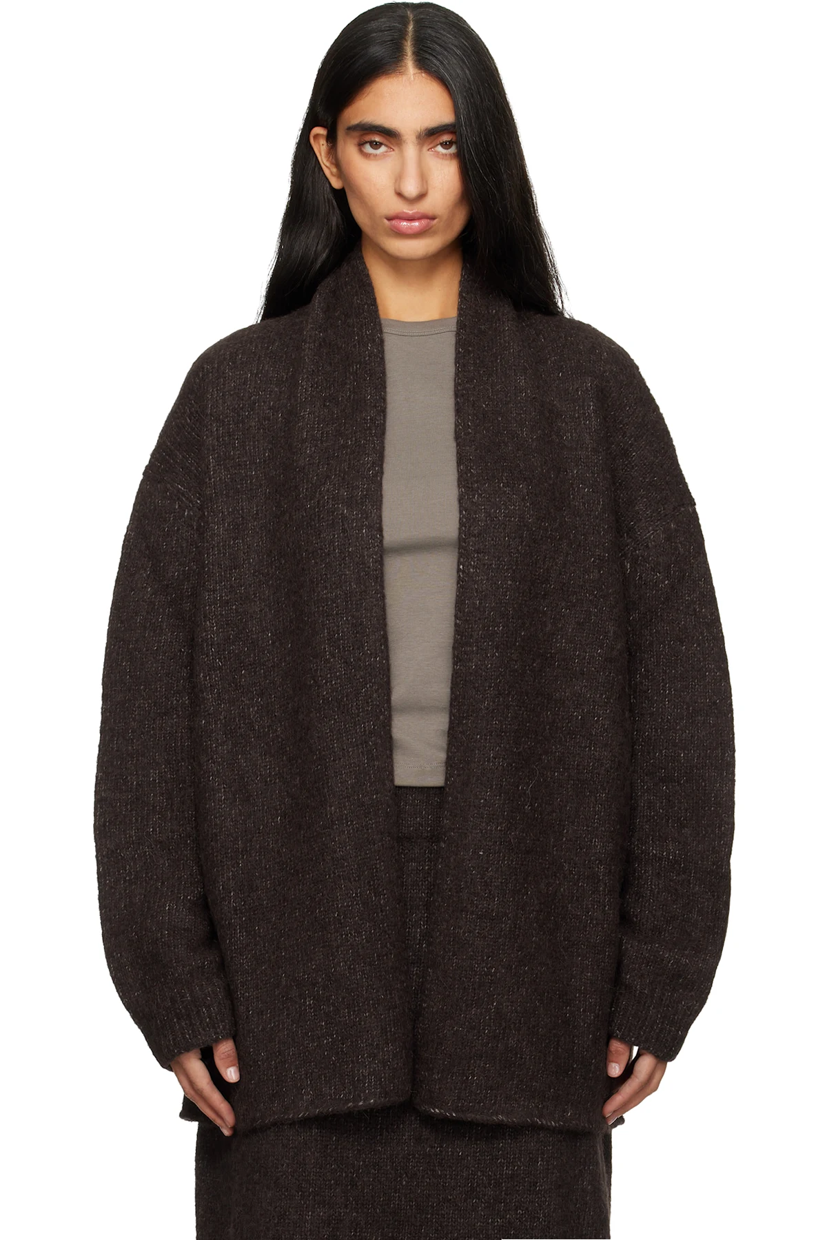 Brown Loft Shawl Cardigan