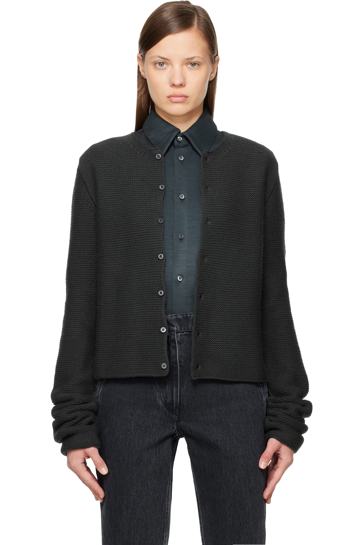 Black Tyrolean Cardigan