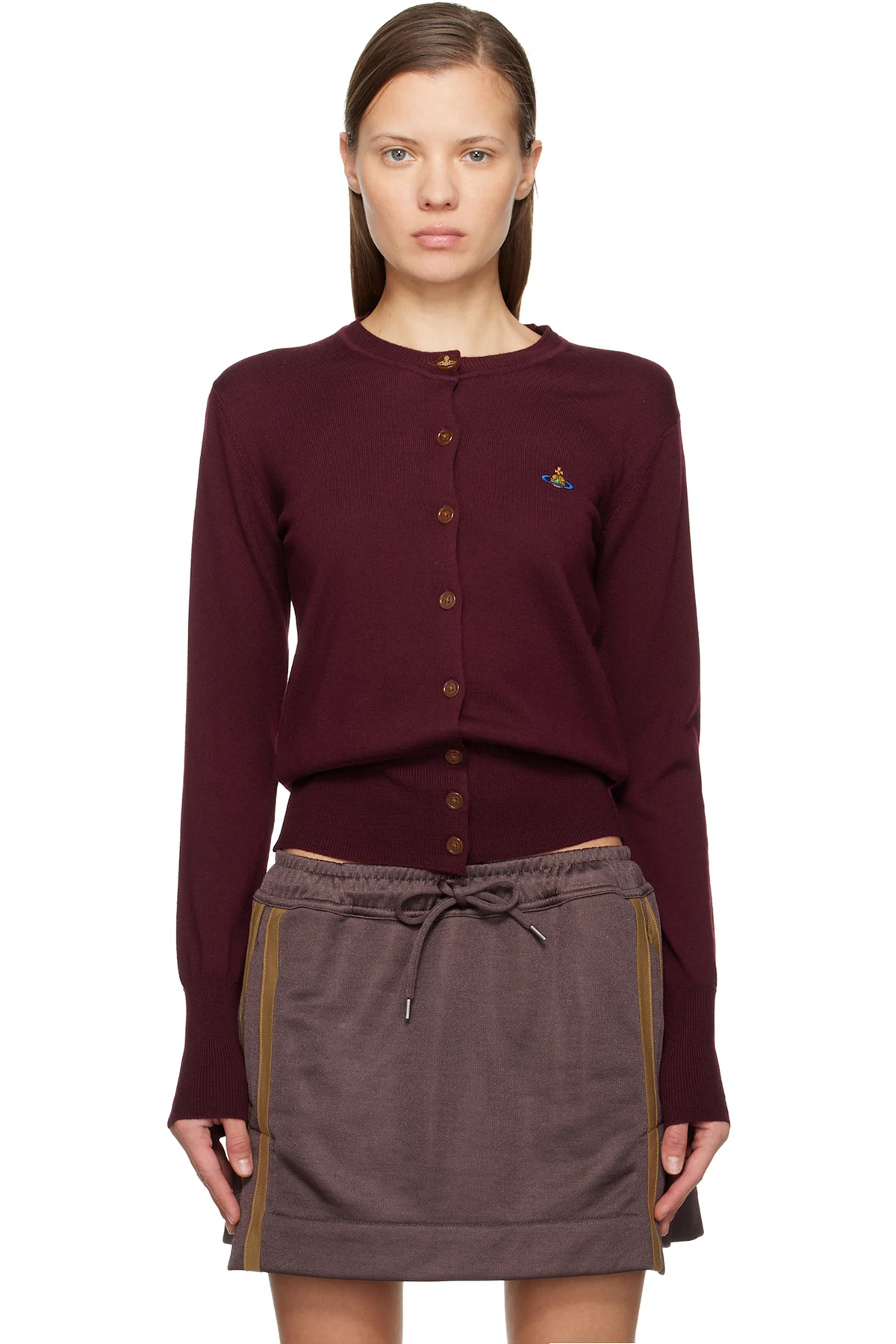 Burgundy Bea Cardigan