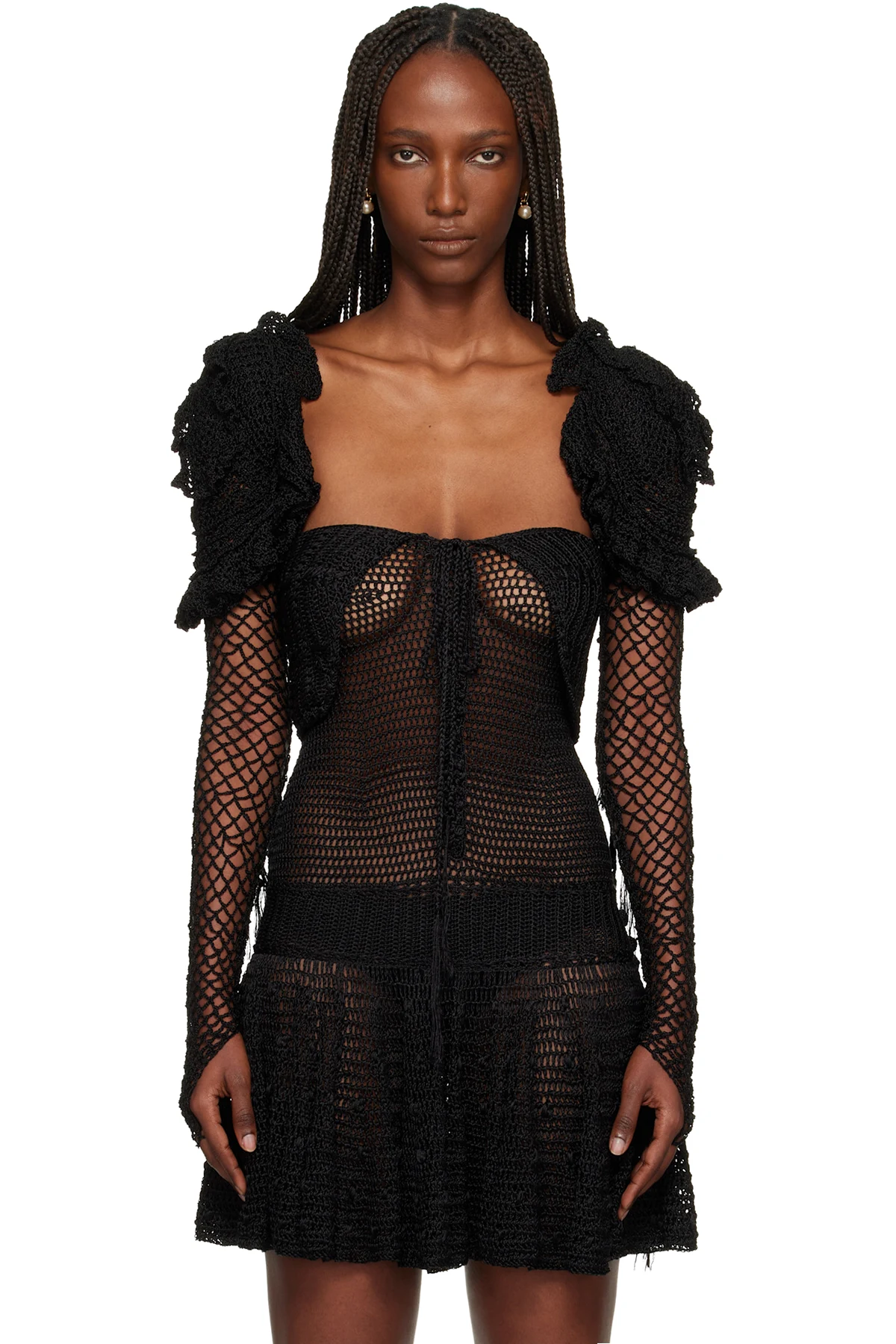 Black Scylla Shrug Top