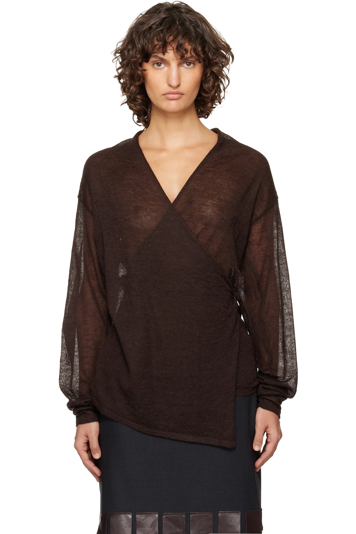 Brown Sudi Cardigan