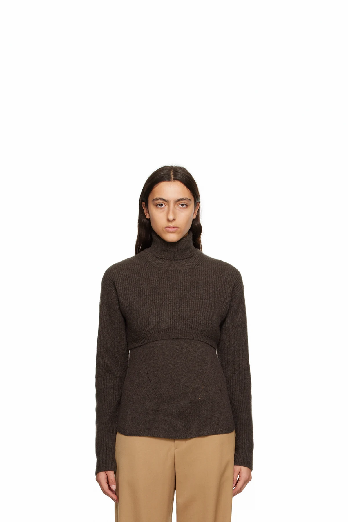 Gray Layered Turtleneck
