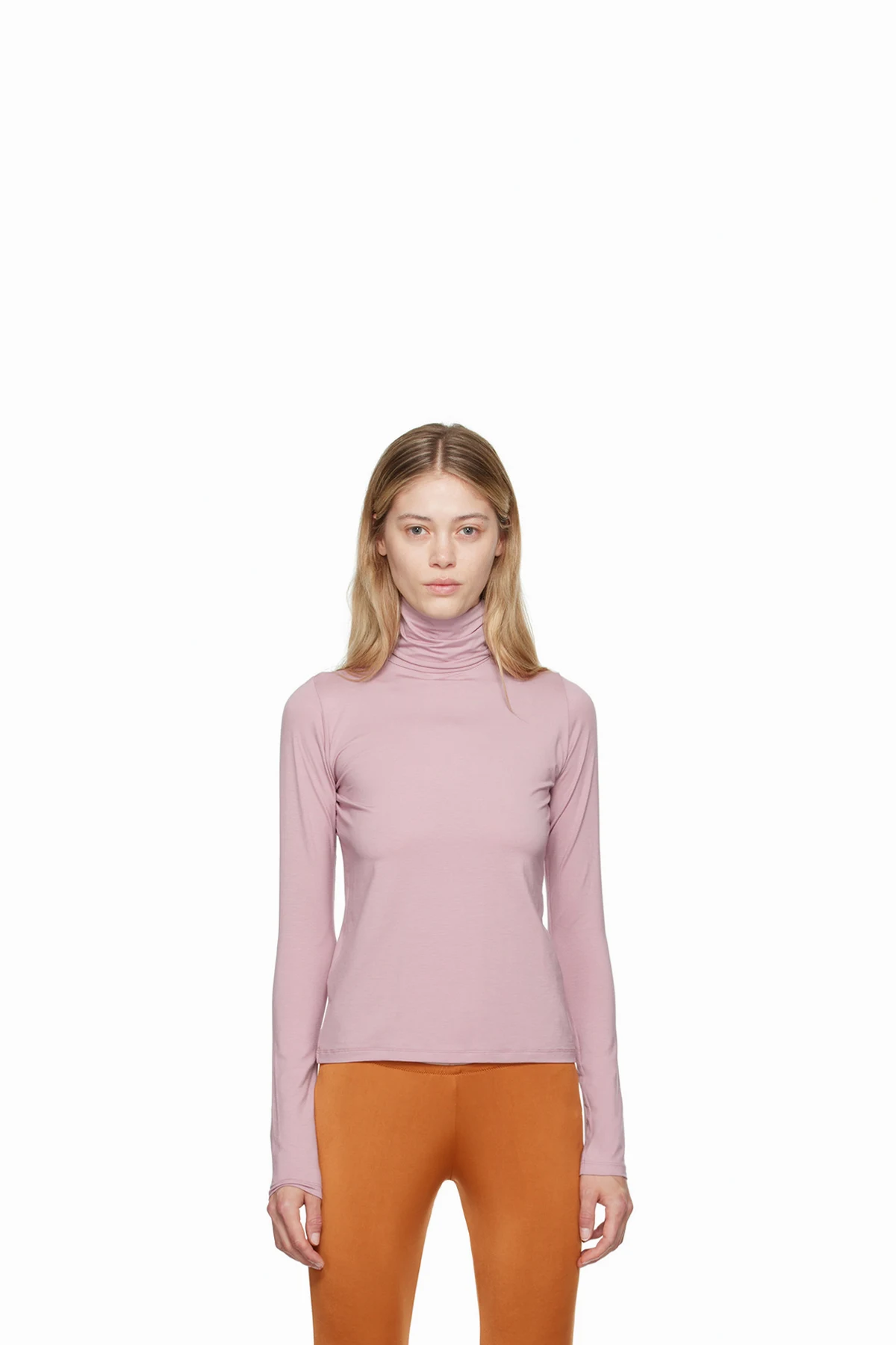 Purple Bamboo Lyocell Turtleneck