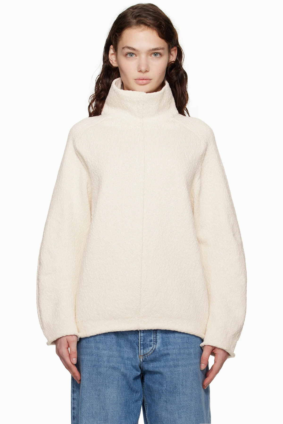 Off-White Compact Cotton Turtleneck