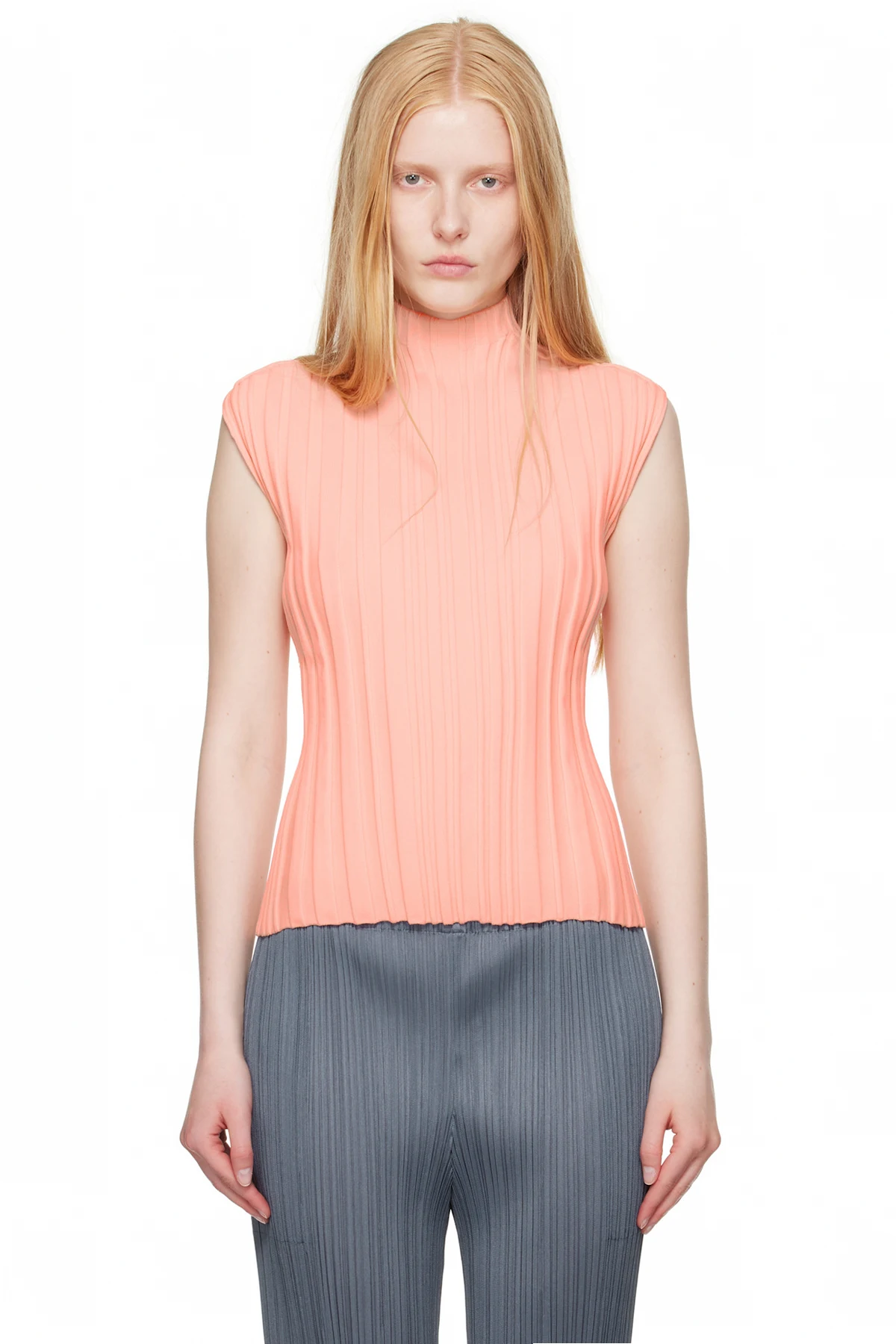 Pink Rib Knit Top