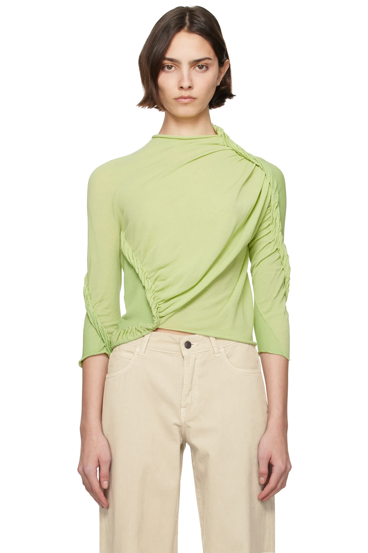 Green Beanstalk Turtleneck