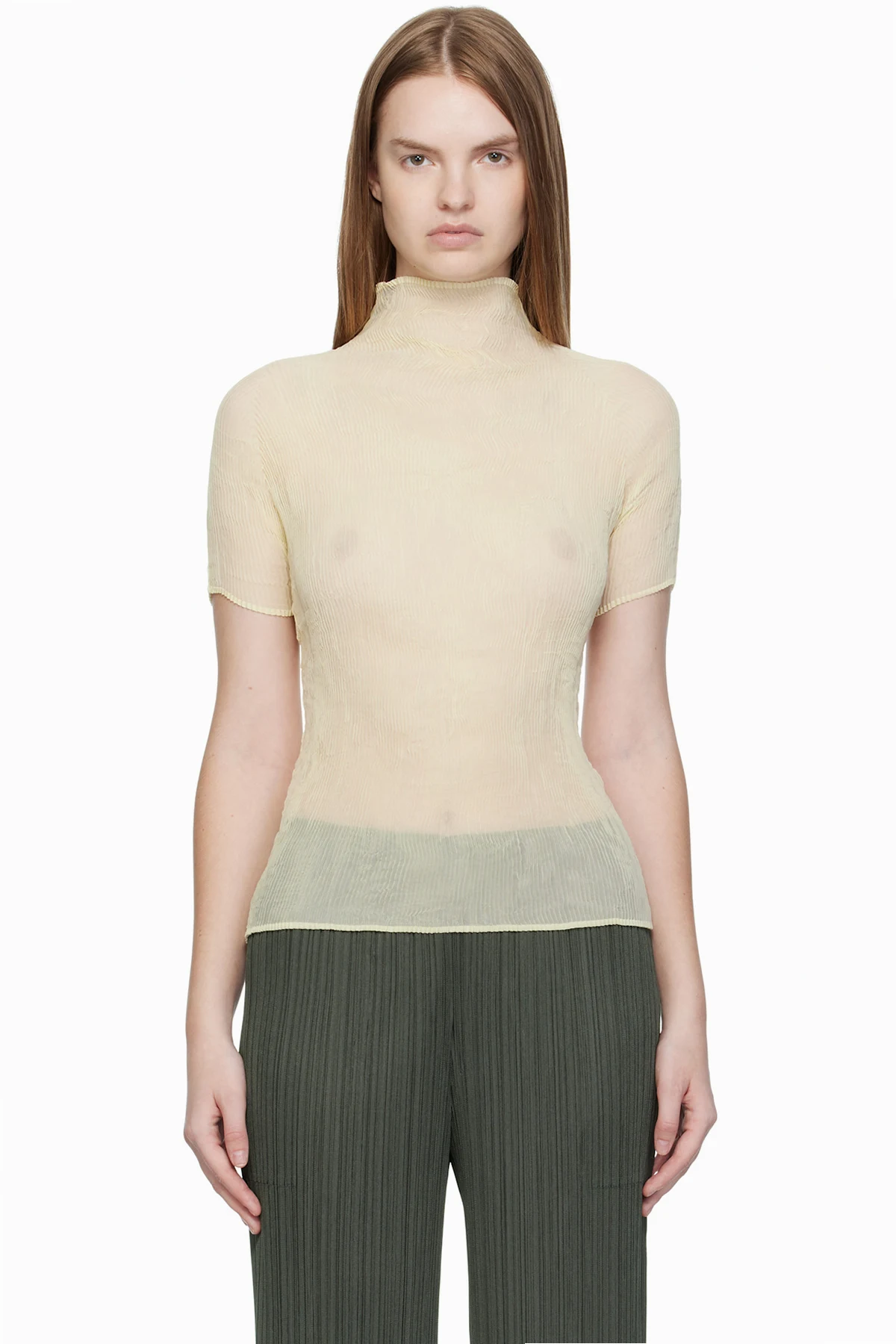 Off-White Chiffon Twist 3 Top