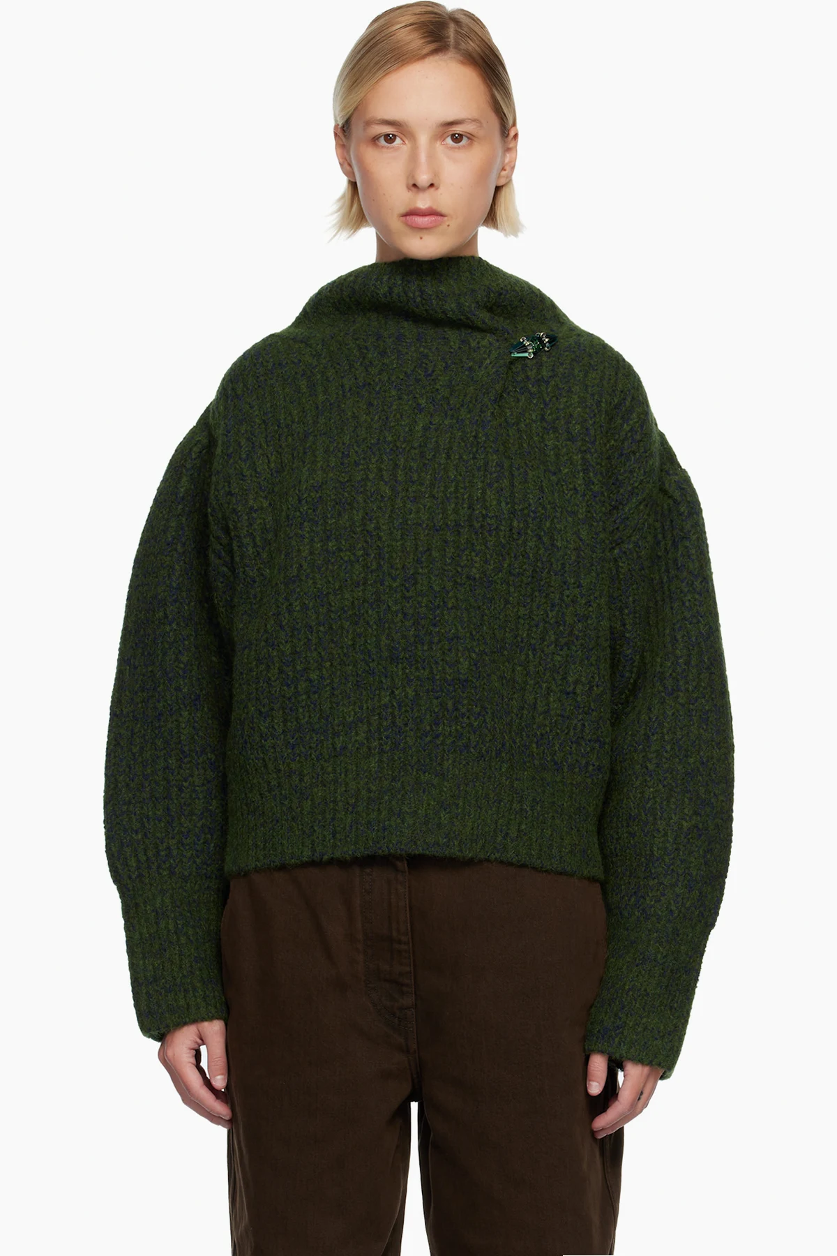 Green Wool Turtleneck