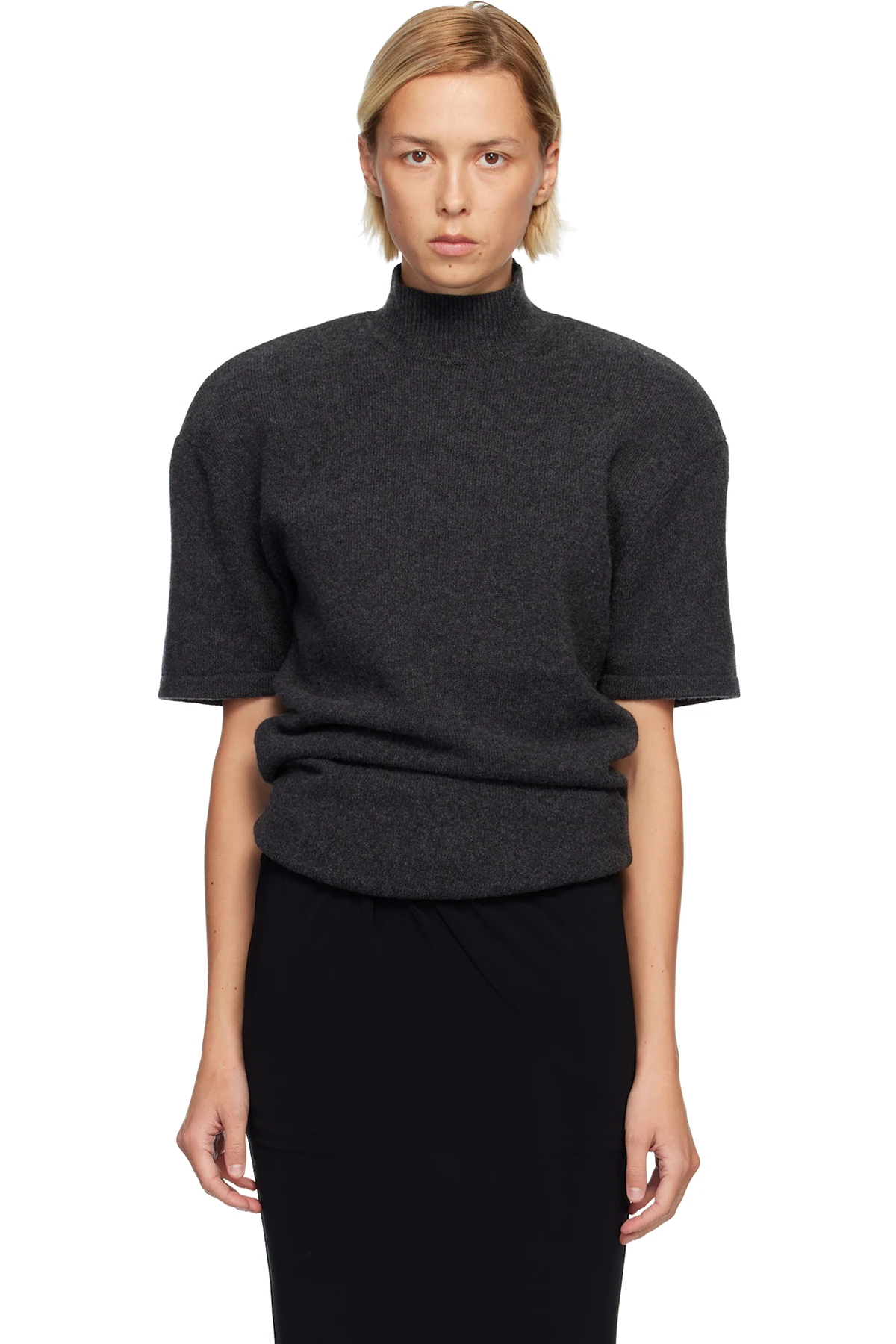 Gray 'The Castagna' Knit Top