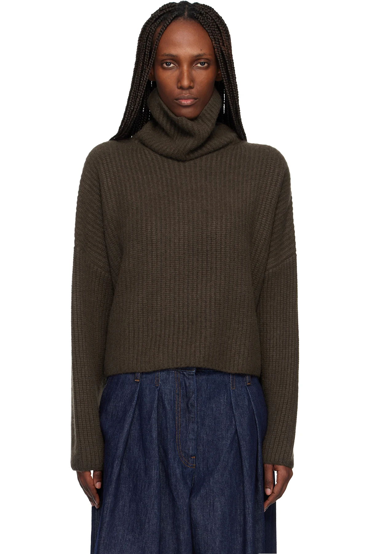 Brown Delphine Turtleneck