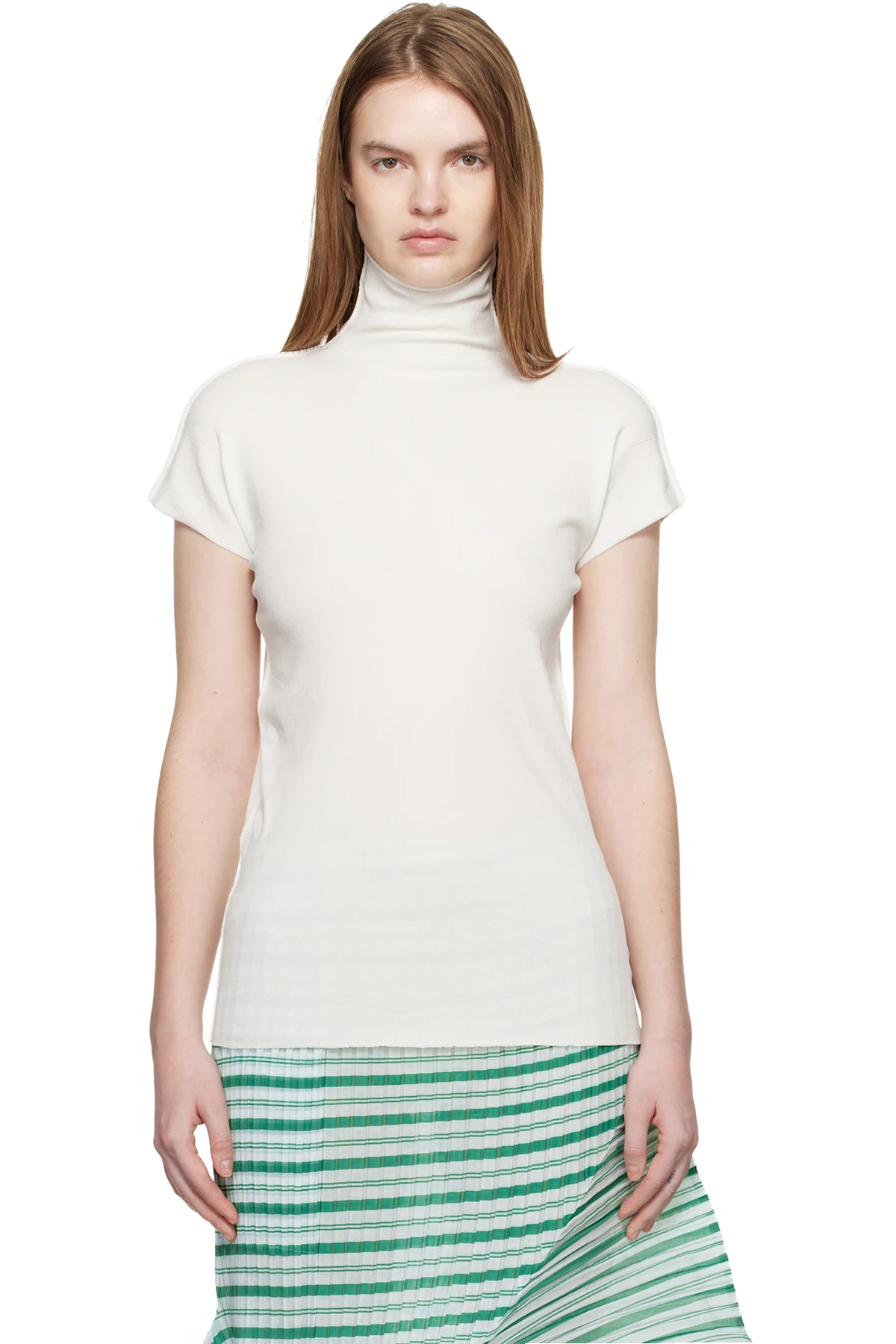White December Cotton Baguette Turtleneck